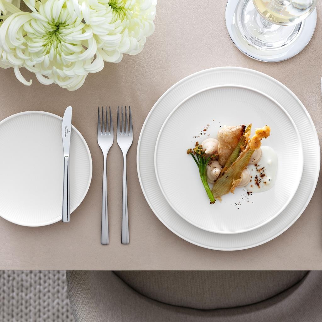 Villeroy & Boch Geschirr-Set »Basic-Set Afina 6er Set weiß« Spülmaschinengeeignet, Mikrowellenfest