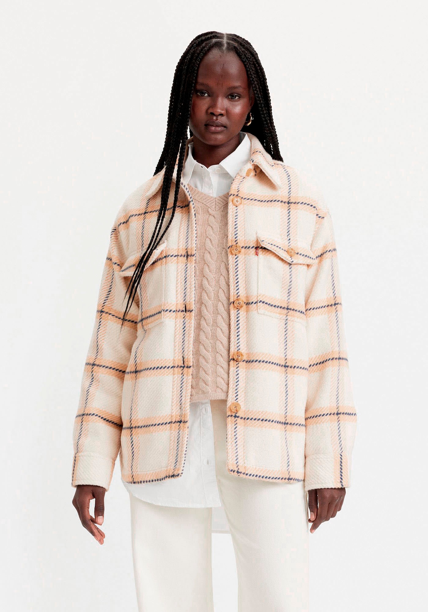 Levi's® Hemdjacke »NOLA SHACKET MULTI-COLO«, ohne Kapuze, kariert, mit Knopfleiste
