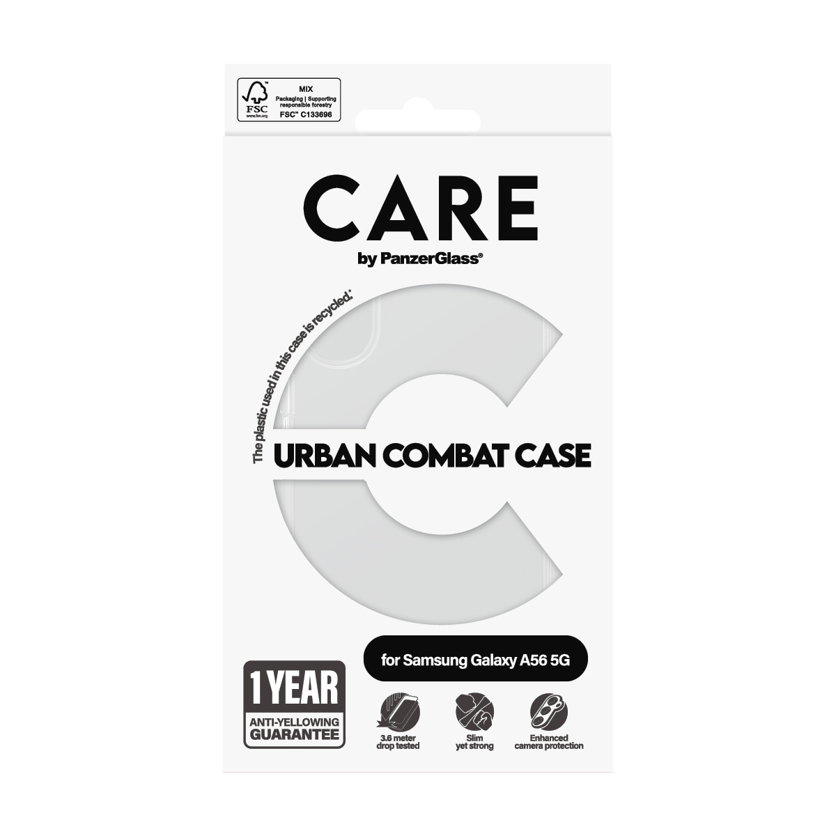 CARE by PanzerGlass Handyhülle »Urban Combat Case für Samsung Galaxy A56 5G« Samsung Galaxy A56 5G Backcover, Schutzhülle, Handyschutzhülle, Case, Schutzcase, stoßfest