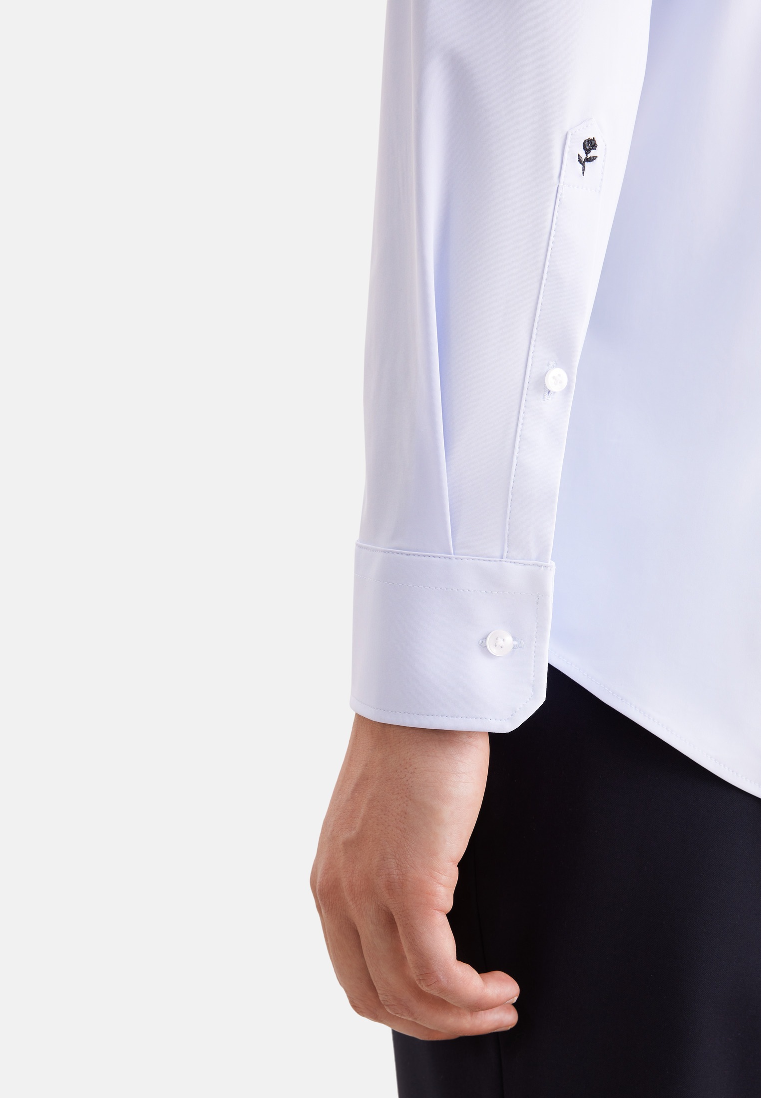 seidensticker Businesshemd »Schwarze Rose« Slim 1/1 Kentkragen Uni