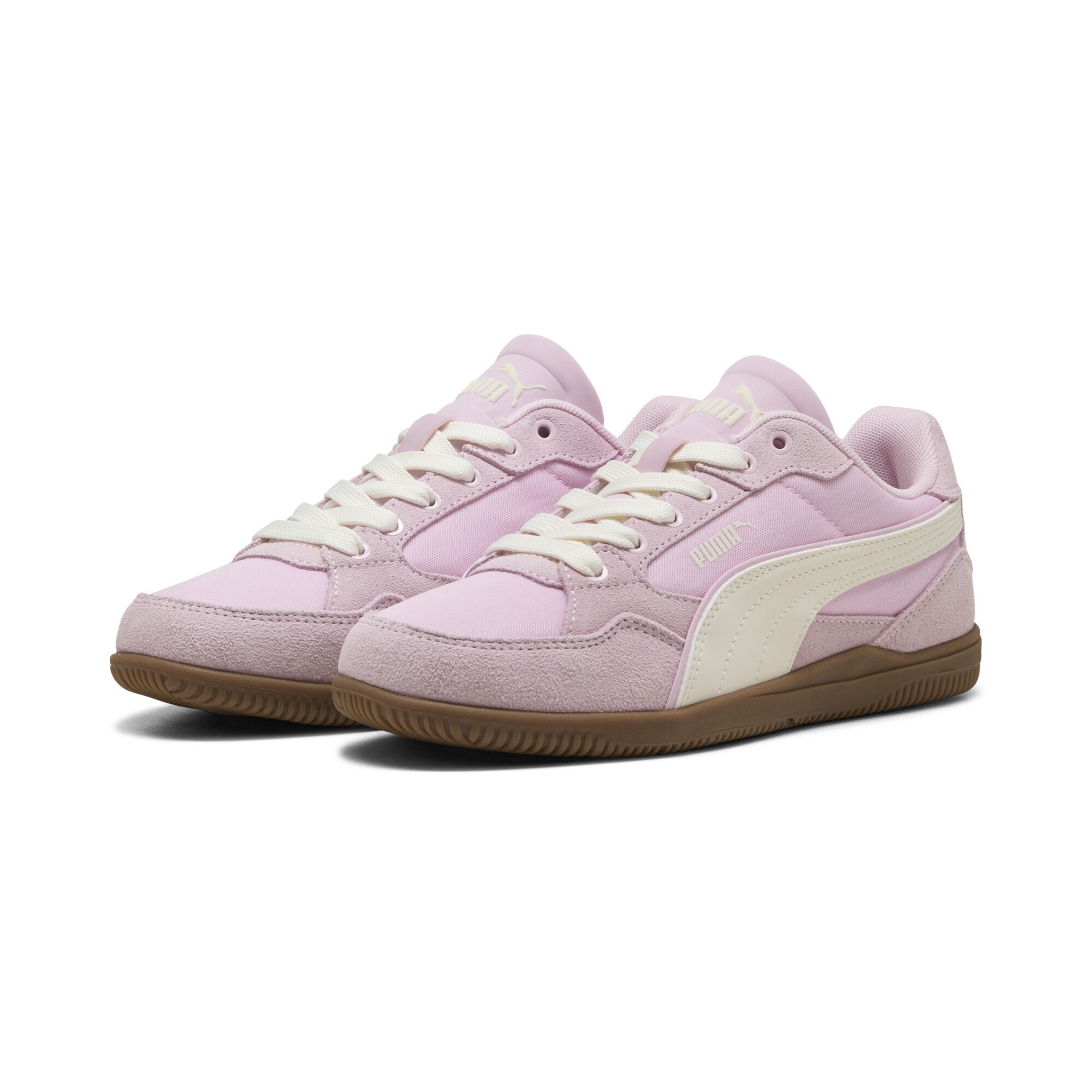 Sneaker PUMA "K-Moda Sneakers Damen", Herren, Gr. 37,5, pearl pink warm weiß gum beige, Obermaterial: Kuhleder, Textil, Synthetik; Futter: Textil; Innensohle: Textil, Keine Angabe; Laufsohle: Gummi, Schuhe Sneaker