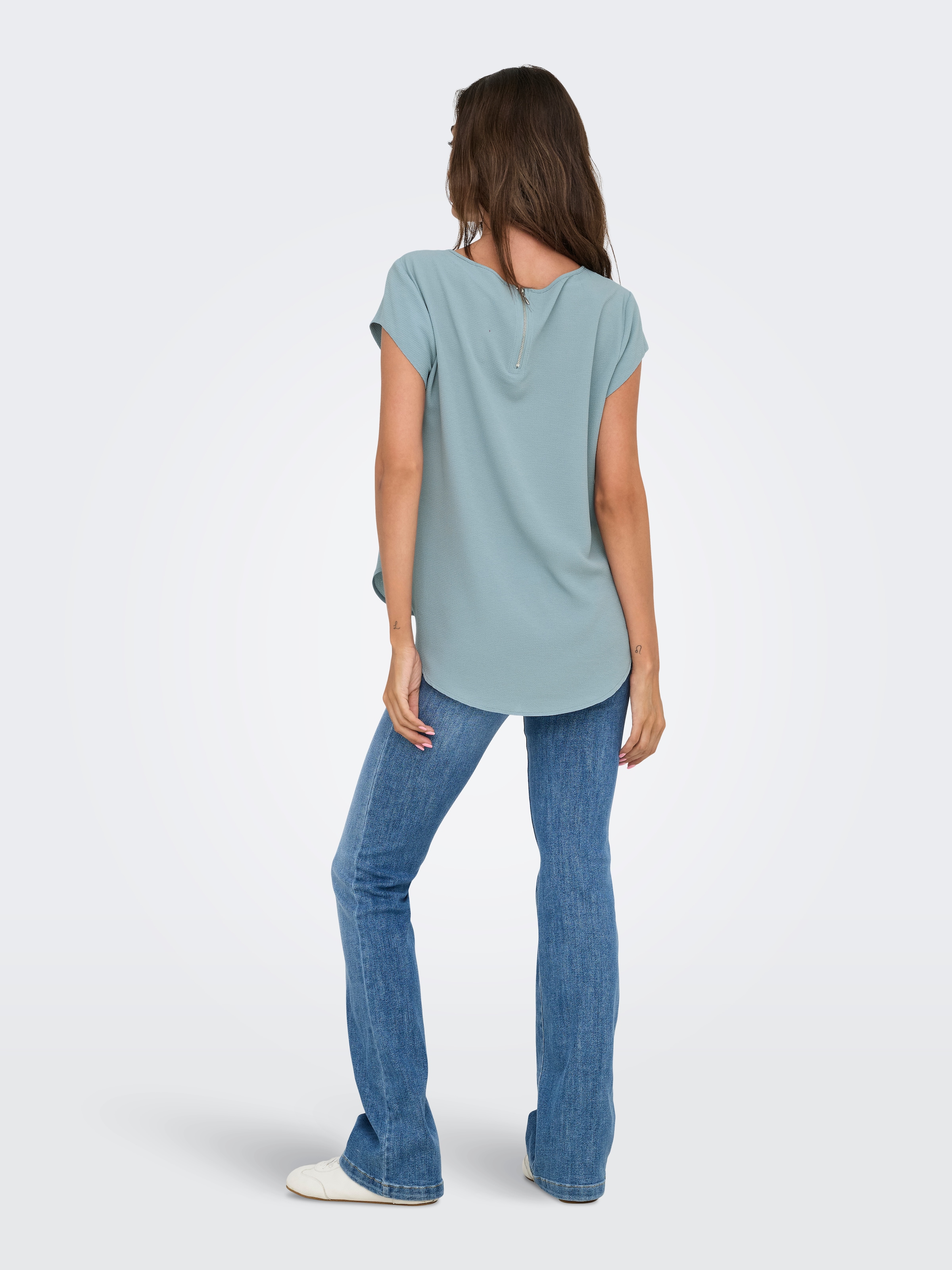 ONLY Kurzarmbluse »ONLVIC S/S SOLID TOP NOOS PTM«