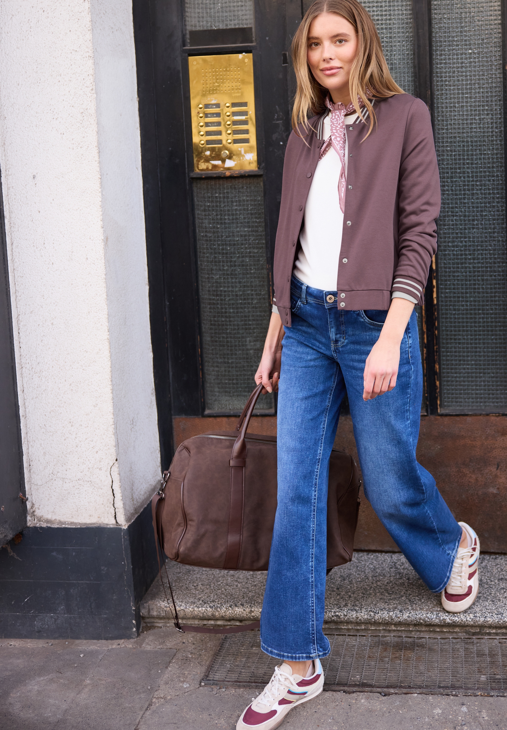 STREET ONE STUDIO Blouson ohne Kapuze mit College-Style Details günstig online kaufen