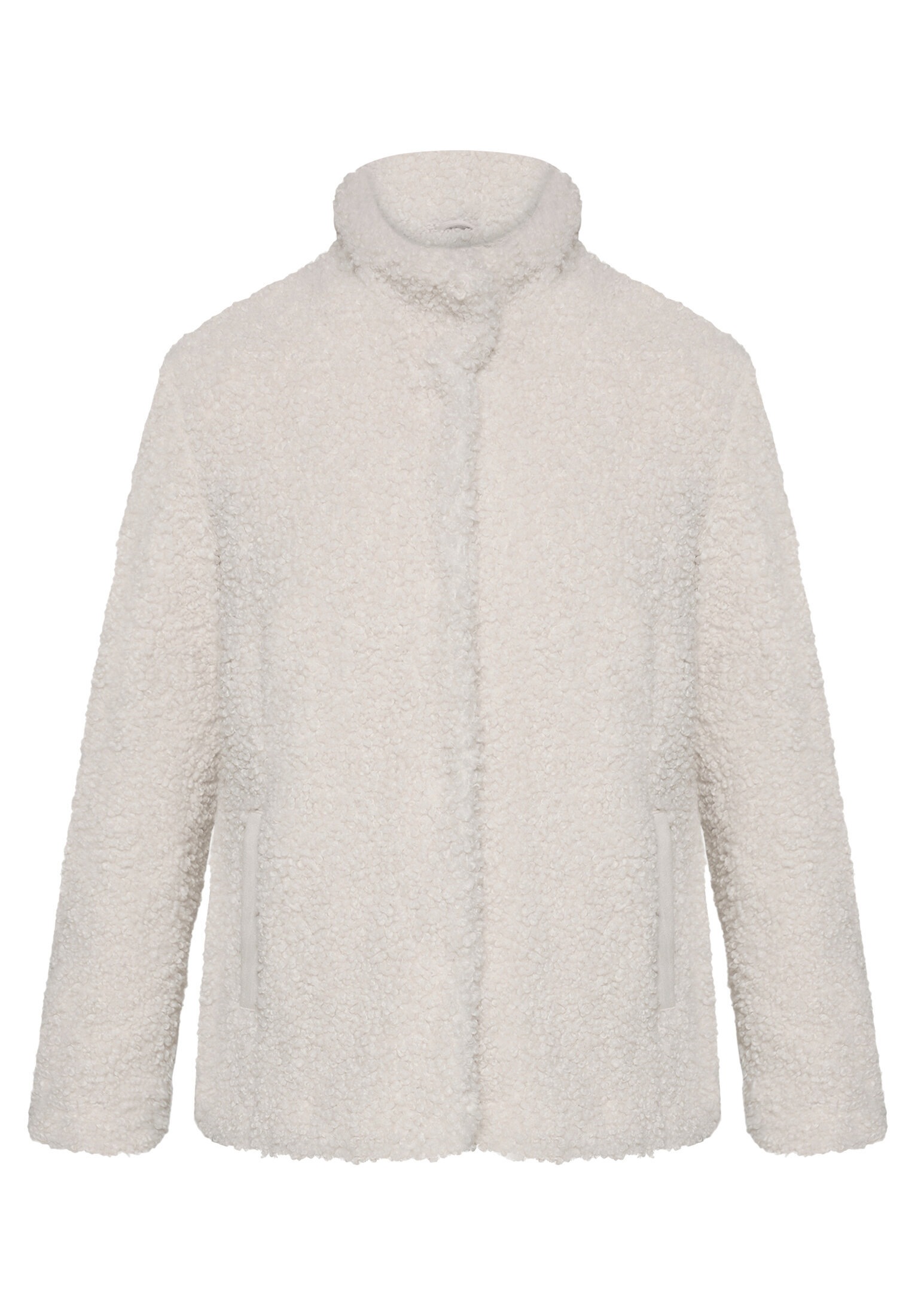 Betty&Co Plüschjacke »Damen mit Stehkragen«
