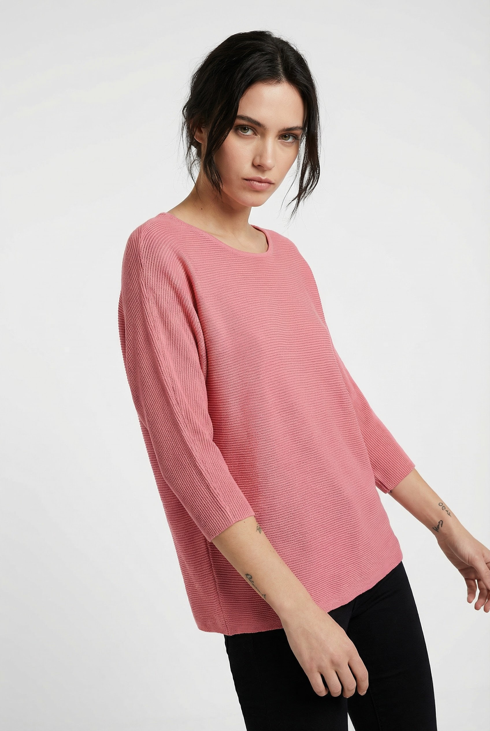 Vero Moda 3/4 Arm-Pullover »VMNORA 3/4 BOATNECK BLOUSE NOOS« mit Fledermausärmeln