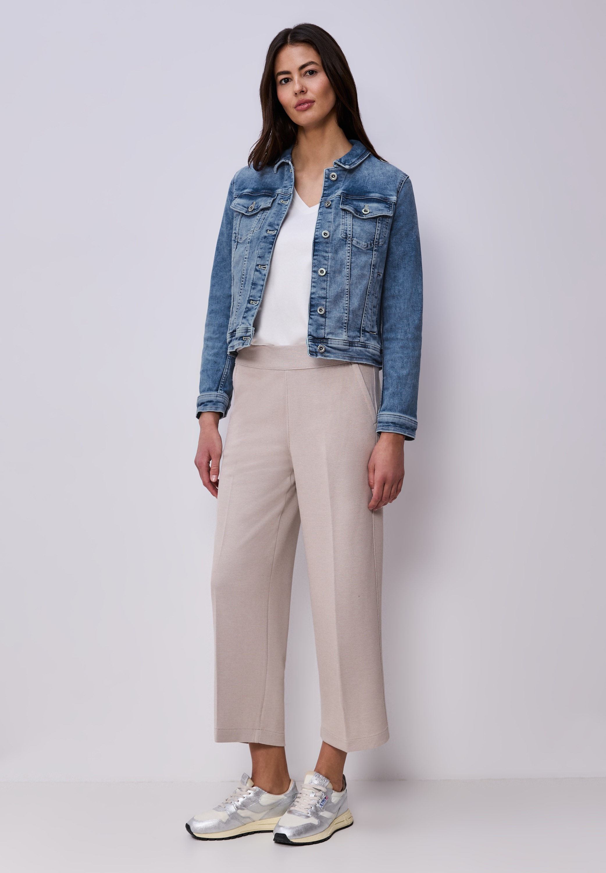 STREET ONE Jeansjacke ohne Kapuze in Denim-Optik