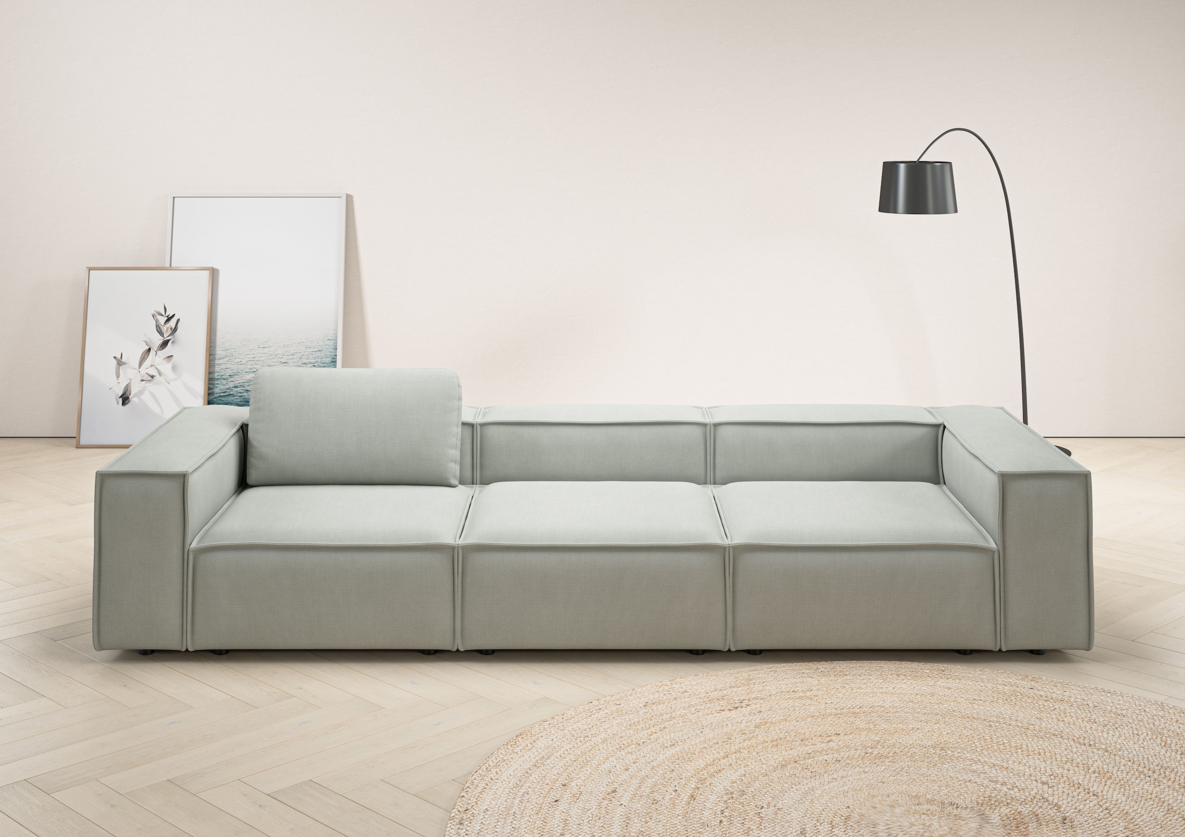 Home affaire 3,5-Sitzer "Watertown, modernes Big-Sofa XXL, 336 cm Breite, a günstig online kaufen