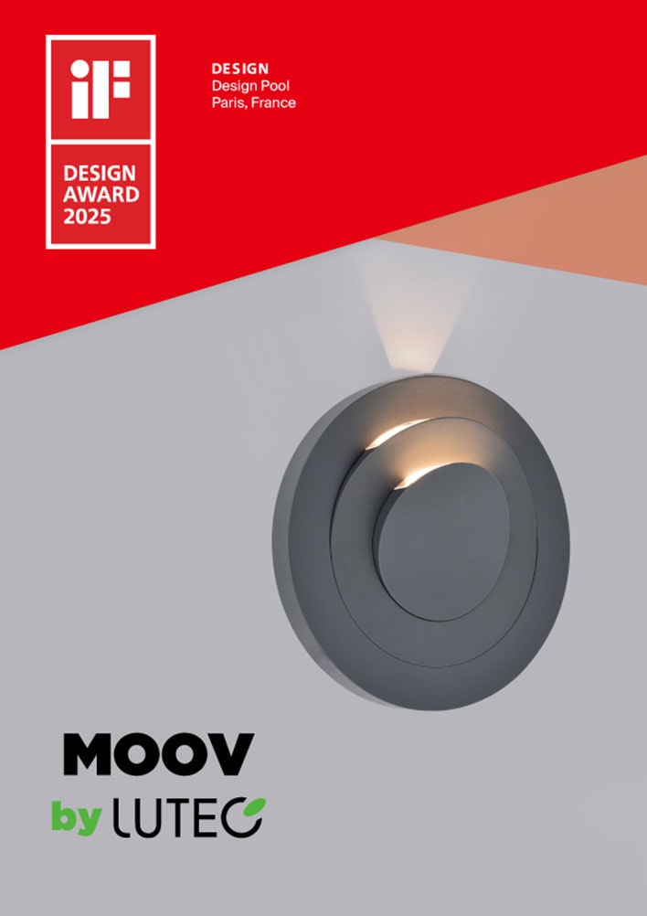 LUTEC LED Außen-Wandleuchte »LED-Aussenwandleuchte MOOV«, 3 flammig, Leuchtmittel LED-Board | LED fest integriert, Design-Award