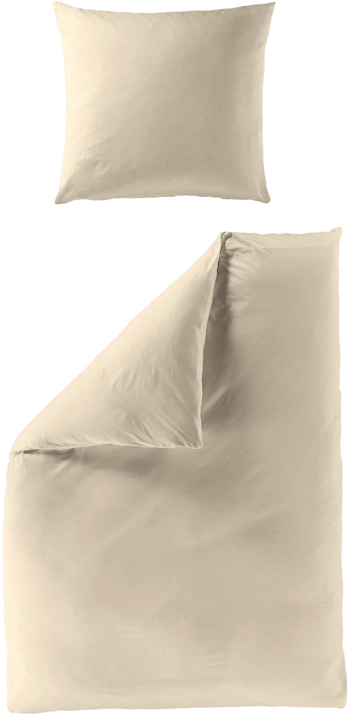 BIERBAUM Bettwäsche »Biber Uni in Gr. 135x200, 155x220 oder 200x200 cm«, Schlichtes Unidesign: Zeitlos und stilvoll für jedes Schlafzimmer