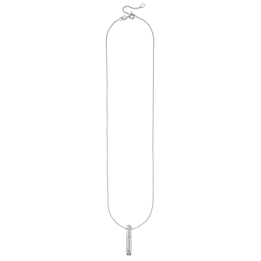Bruno Banani Kette mit Anhänger »Schmuck Geschenk Kette mit Anhänger Stab« mit Zirkonia (synth.)
