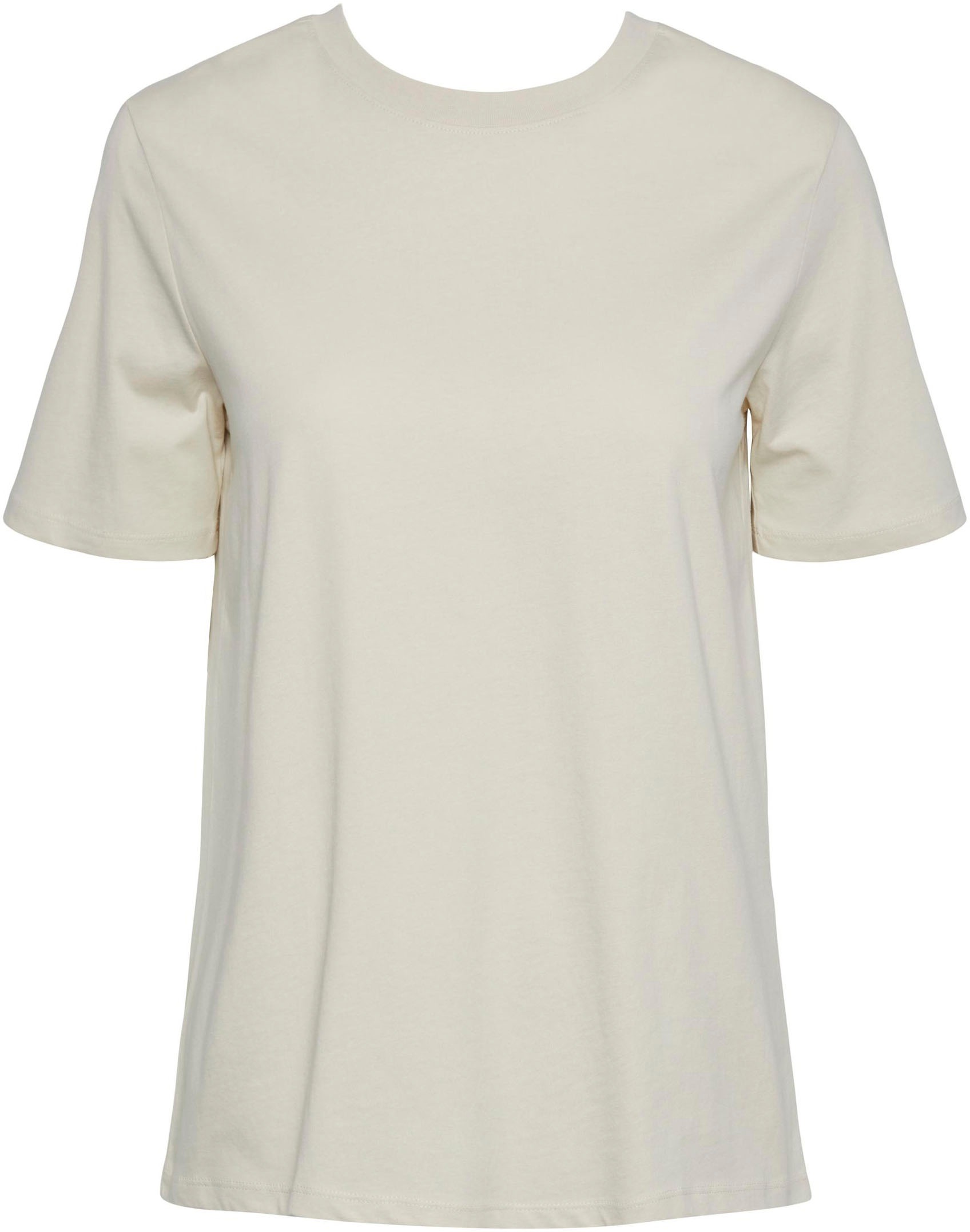 pieces Rundhalsshirt "PCRIA SS SOLID TEE NOOS BC" günstig online kaufen