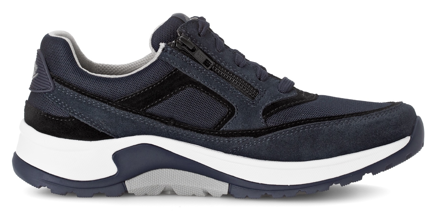 Gabor Rollingsoft Keilsneaker, Schnürschuh, Halbschuh, Freizeitschuh, Außenreißverschluss, G-Weite