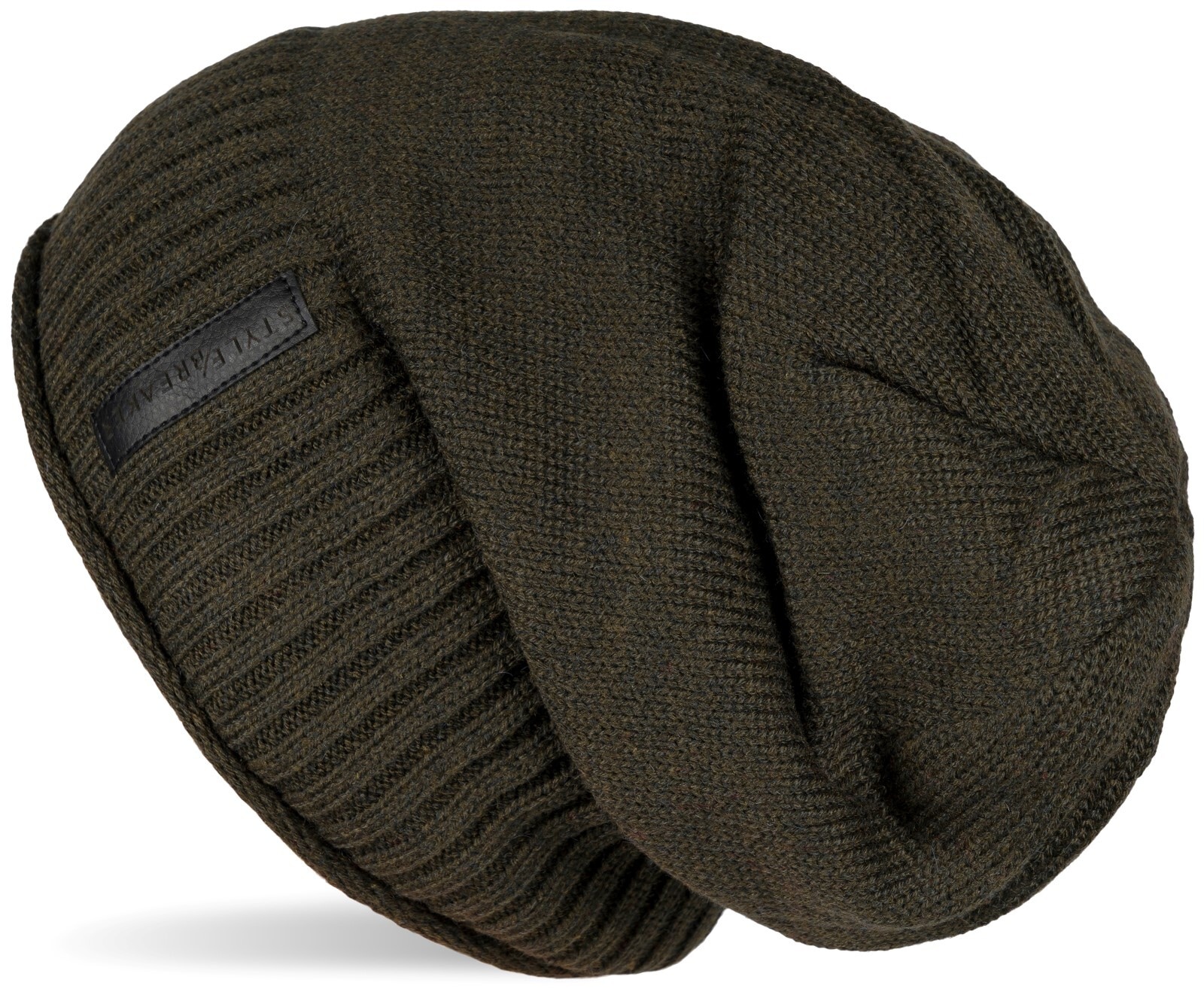 styleBREAKER Strickmütze "Feinstrick Beanie mit Teddyfleece" 1 Stk.