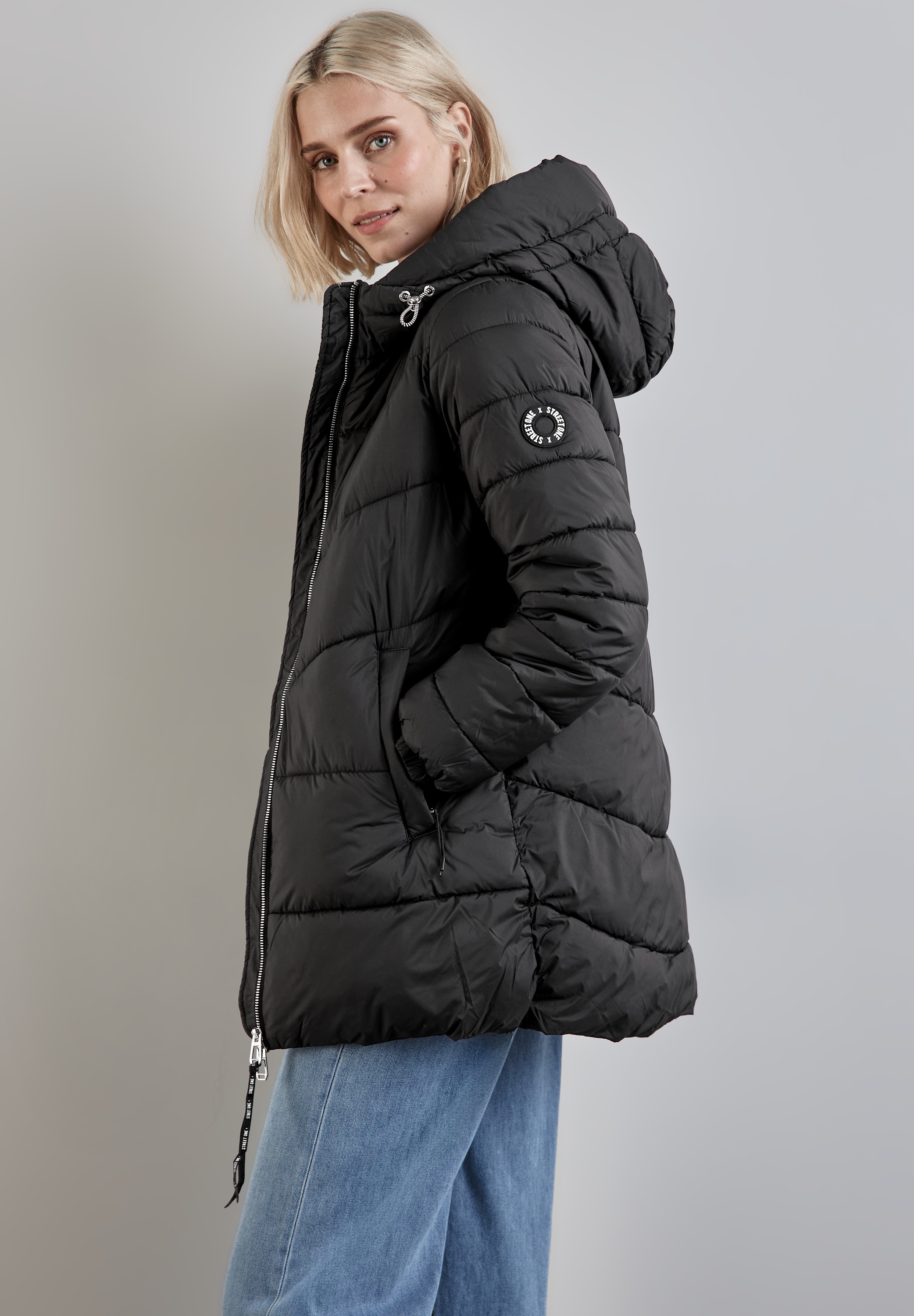 STREET ONE Steppjacke, mit Kapuze, mit Kapuze