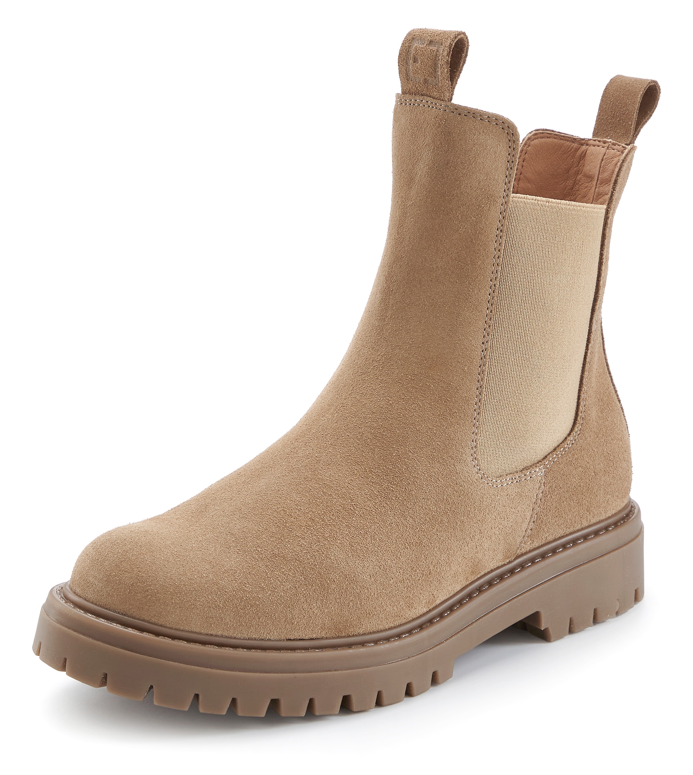 Elbsand Stiefelette "Schlupfstiefel, Bikerboots, Sommerstiefelette, Lederst günstig online kaufen