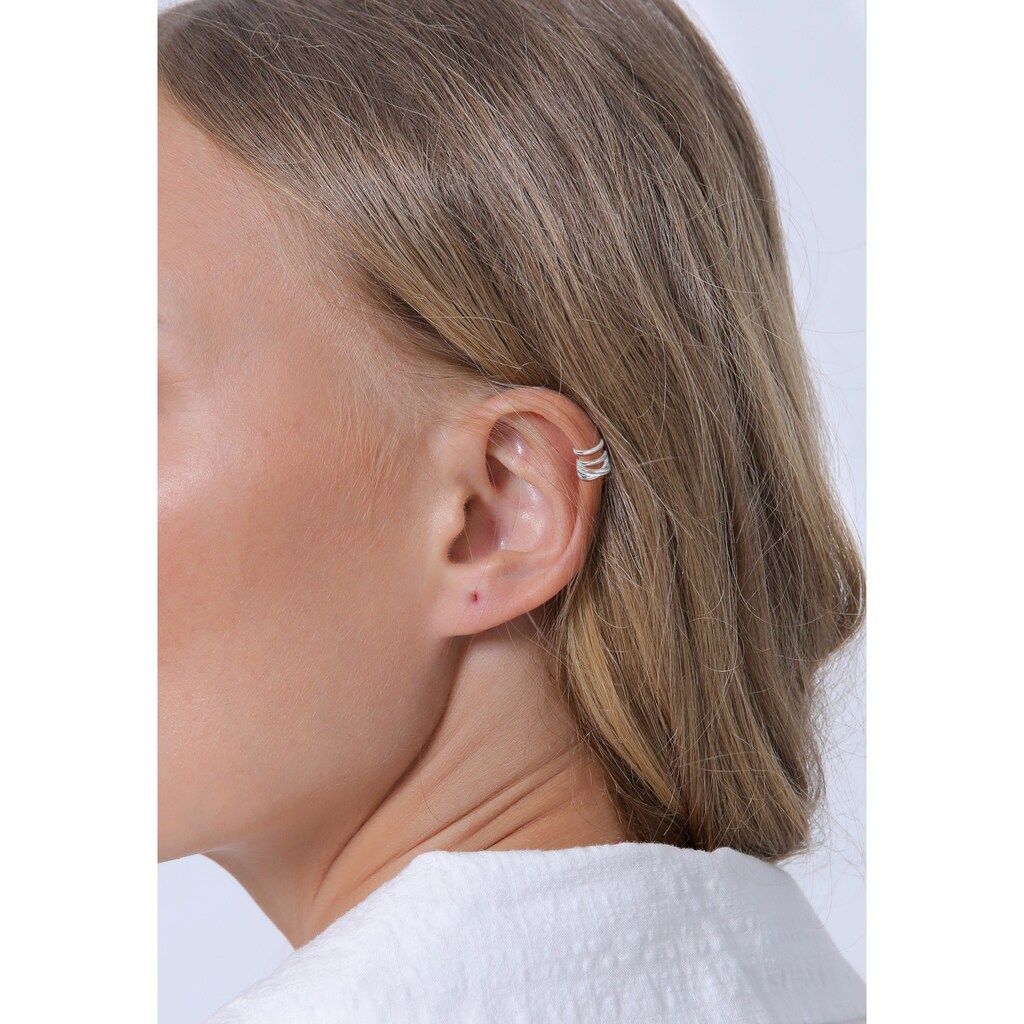 Elli Paar Ohrhaken »Basic Set Earcuff Klemme Minimal Geo 925 Silber«