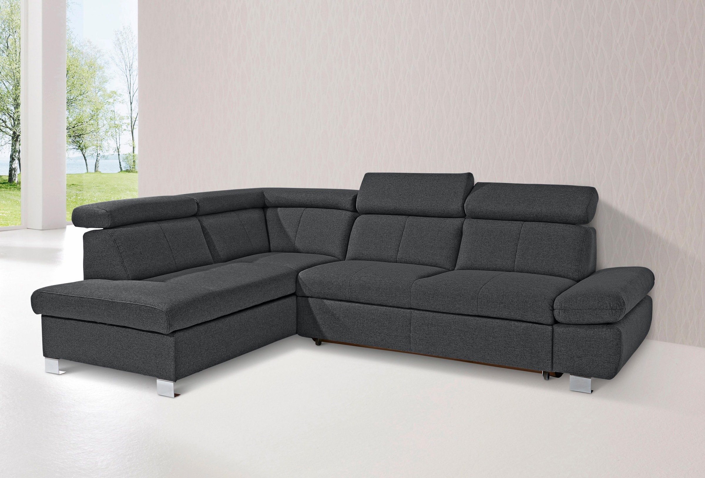 exxpo - sofa fashion Ecksofa »Happy ir Kopf- ir Armteilvers...