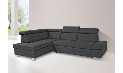 exxpo - sofa fashion Ecksofa, mit Ottomane und wahlweise mit Bettfunktion und Bettkasten kaufen