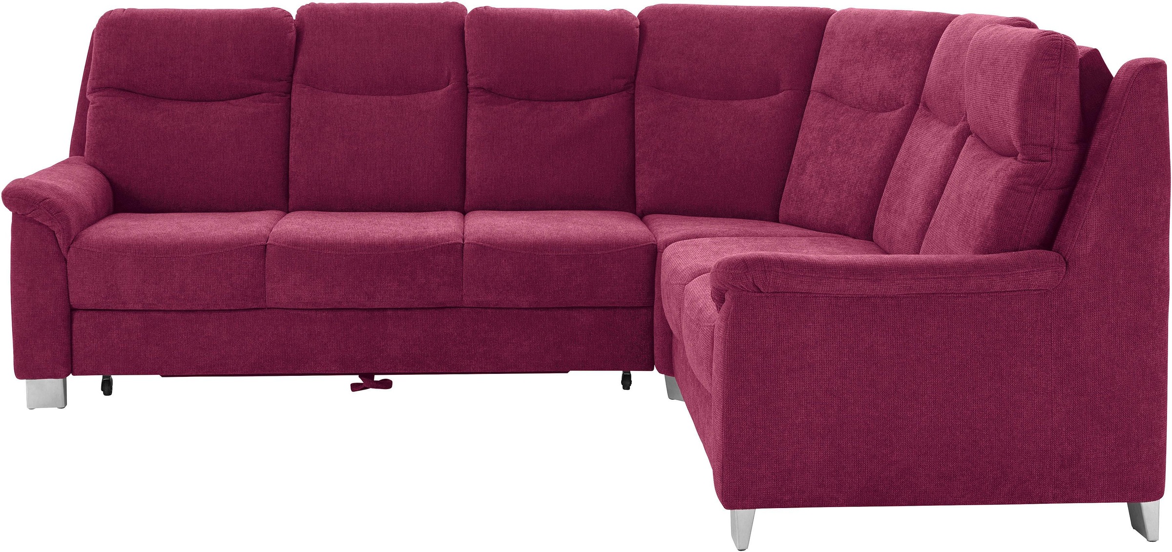 sit&more Ecksofa »Boccaccio L-Form«, mit Federkern und Kopfteilverstellung, wahlweise mit Bettfunktion