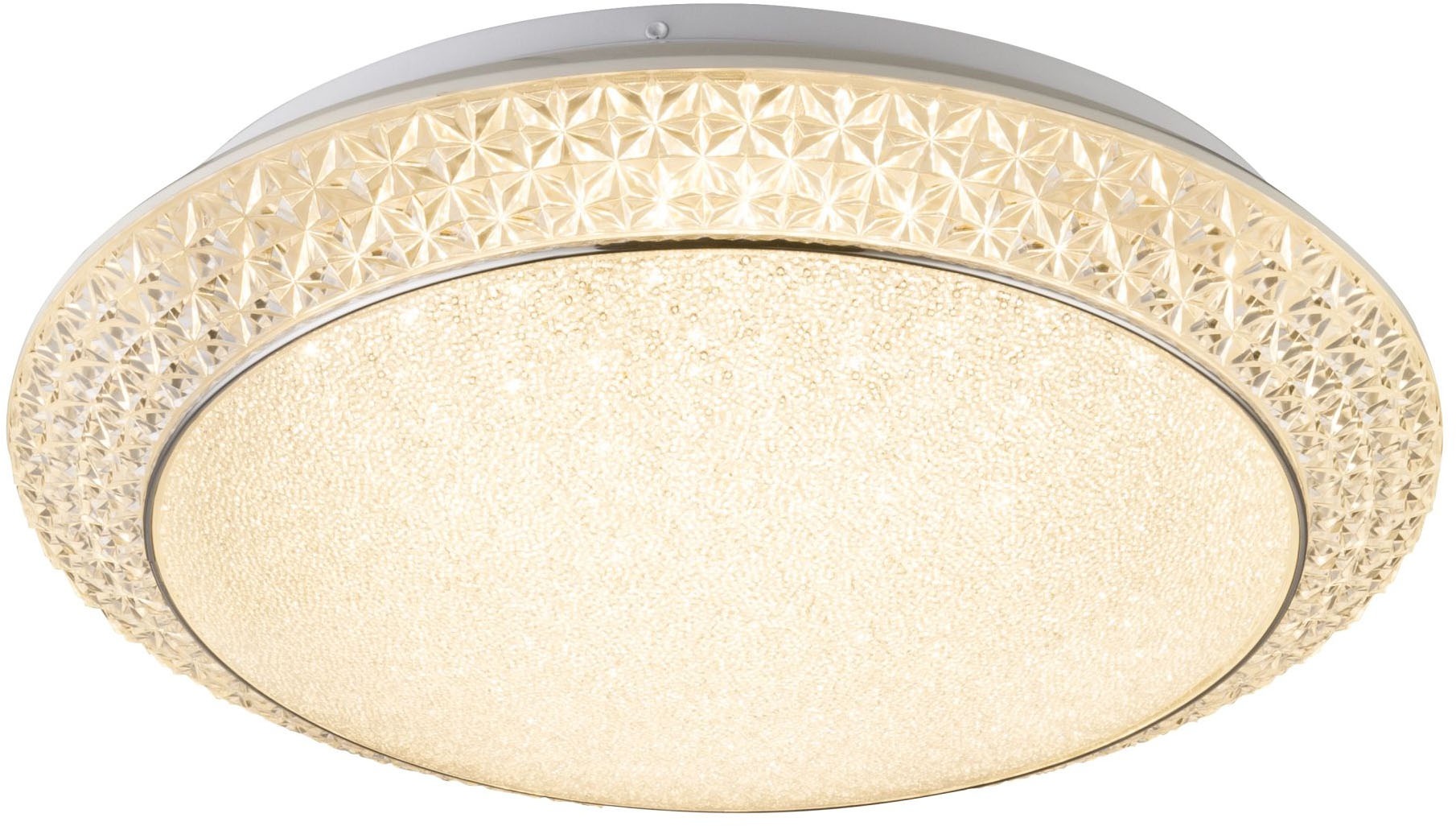 GLOBO LIGHTING LED Deckenleuchte »RONJA«, Leuchtmittel LED-Modul | LED fest integriert, Deckenlampe, Design Leuchte, Kristalle, Wohnzimmer, Schlafzimmer