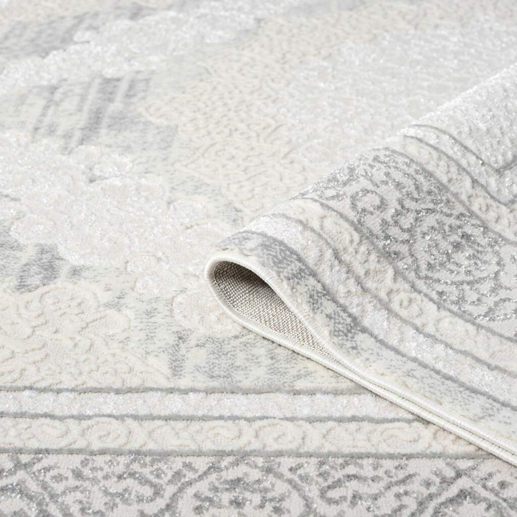 Carpet City Teppich »ANTIK209«, rund, 10 mm Höhe, Kurzflor, 3D-Optik, Klassisch-Modern für Wohnzimmer, Schlafzimmer