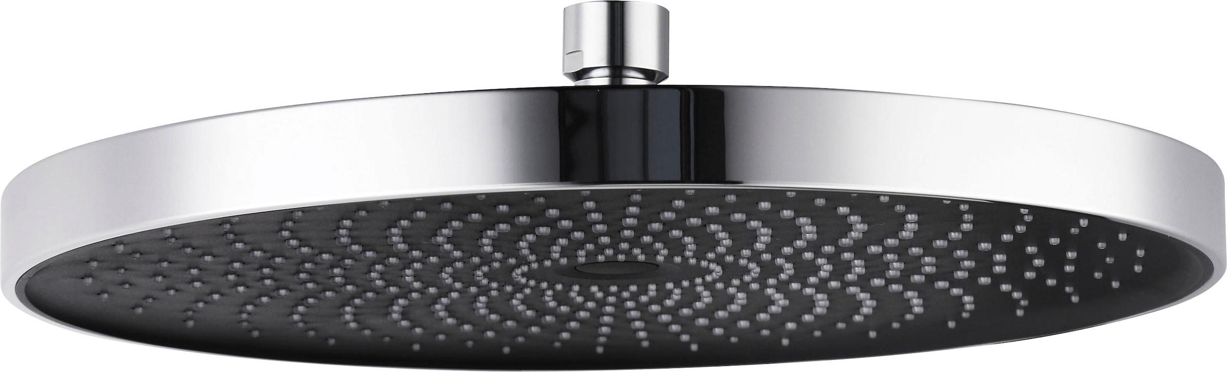 WENKO Kopfbrause "Softwater" 1 Stk. tlg. Chrom/Schwarz, Ø 26 cm günstig online kaufen