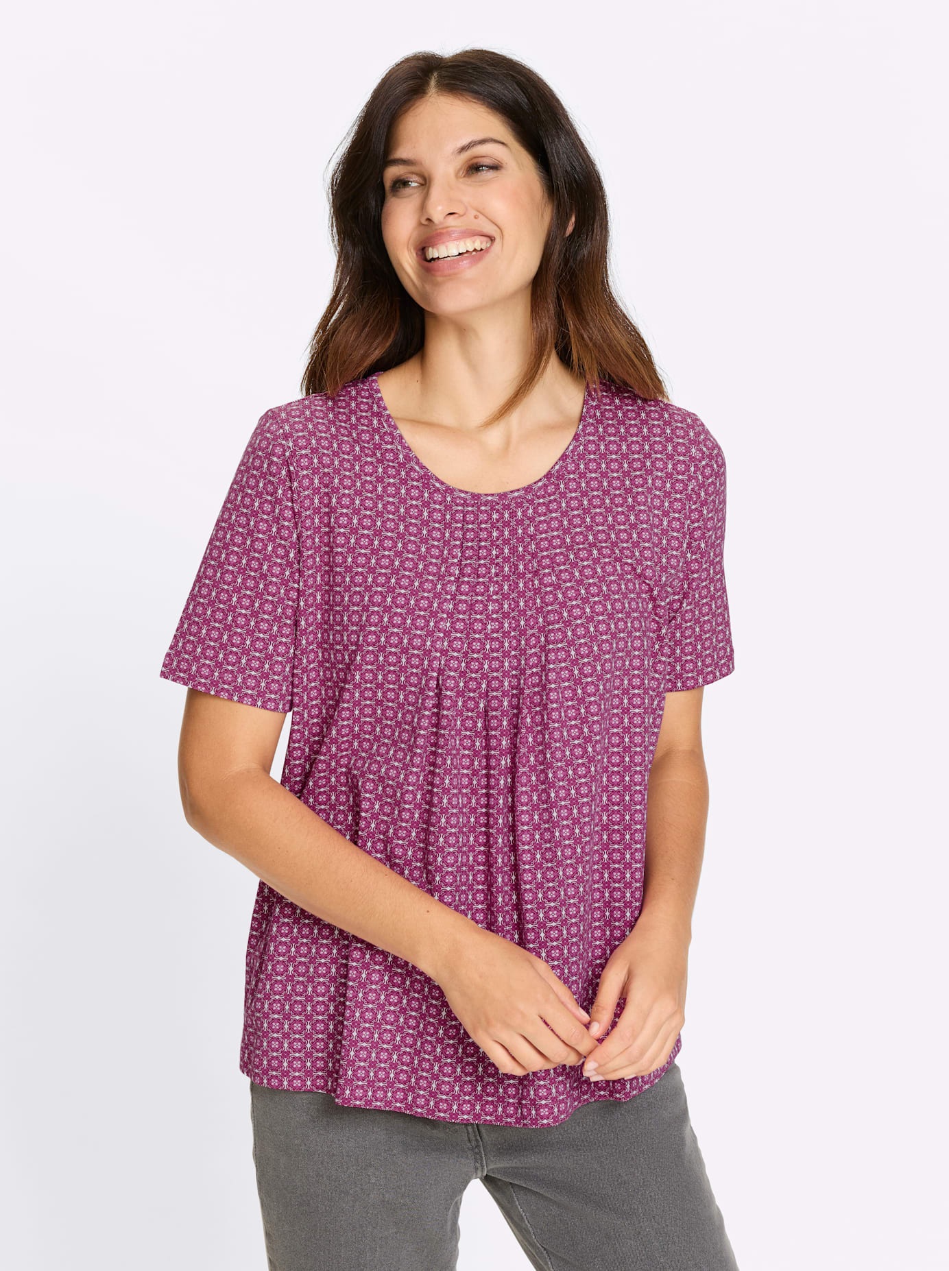 Classic Basics Print-Shirt "Kurzarm-Shirt", 1 tlg. günstig online kaufen