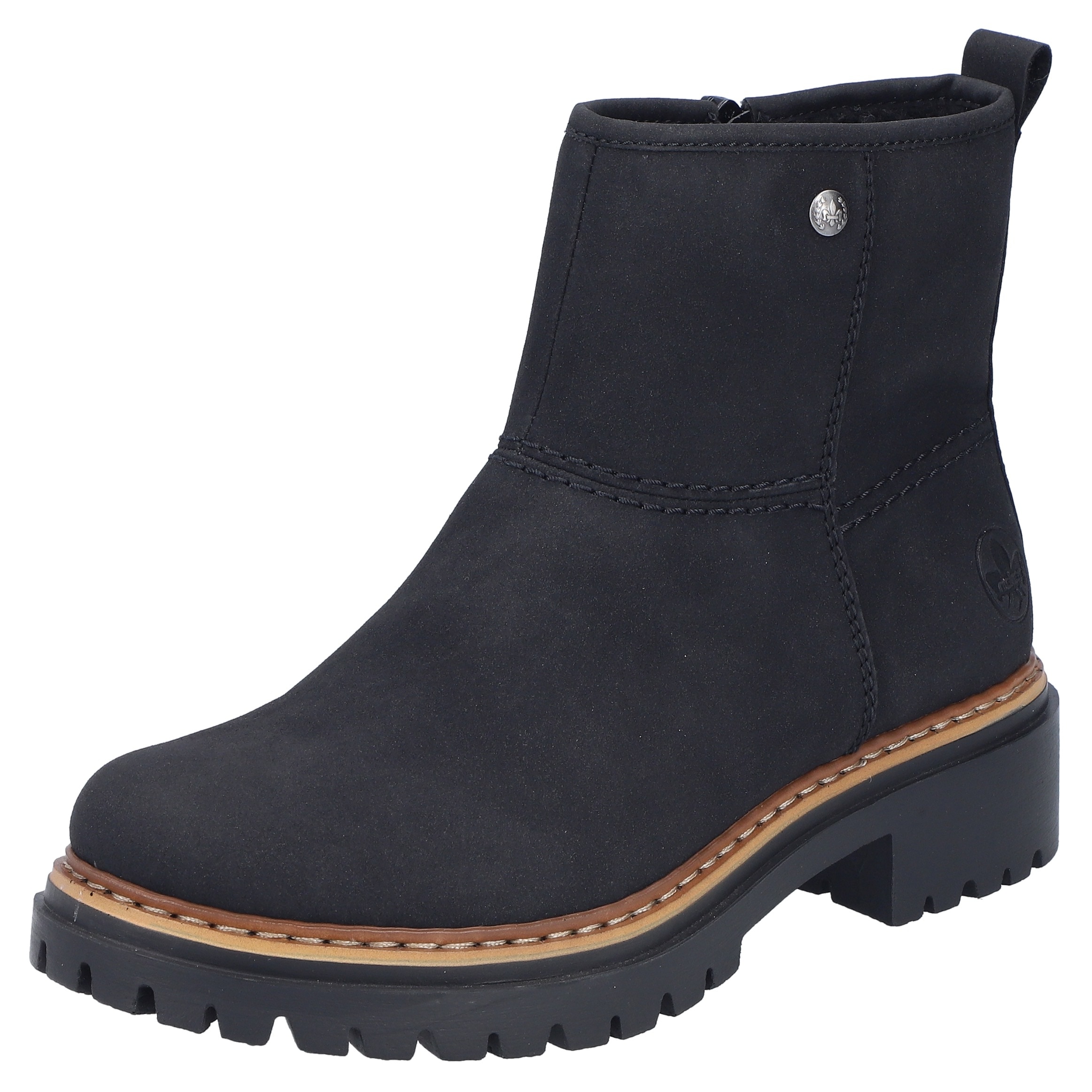 Winterstiefelette, Winterboots, Ankleboots, Profilsohle, mit Innenreißverschluss