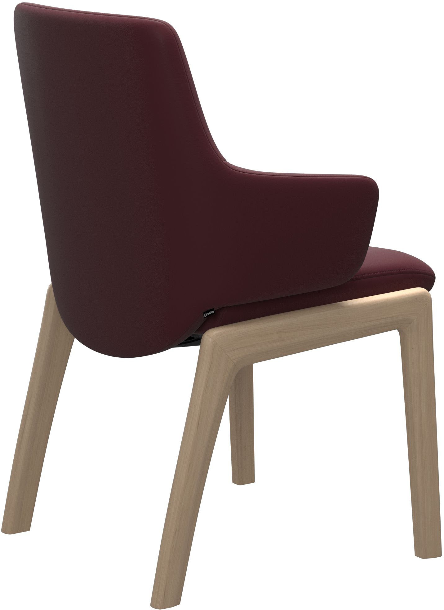 Thumbnail - Stressless Polsterstuhl "Laurel" () Low Back mit Armlehne, Größe L, abgerundete Beine in Eiche gekalkt