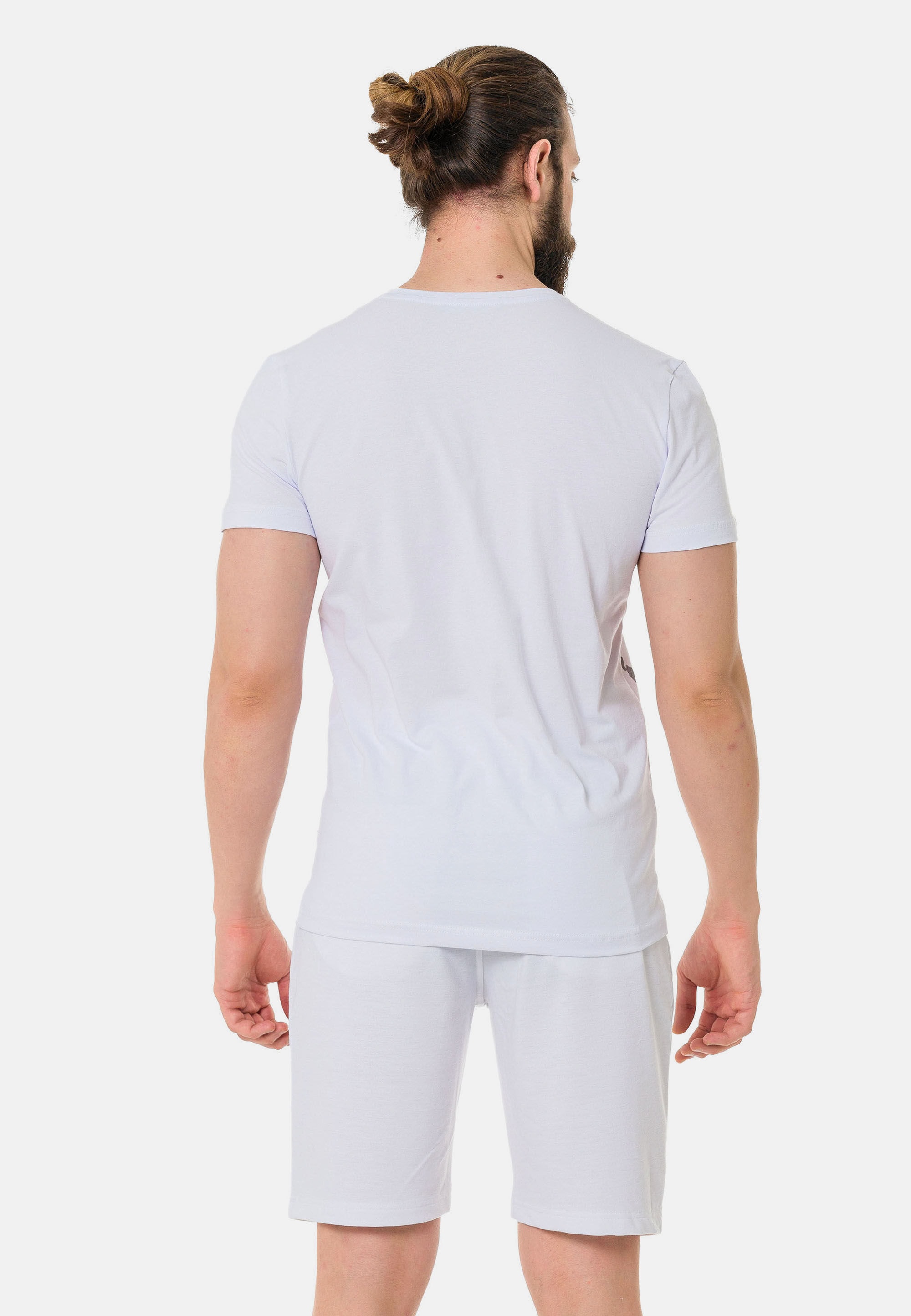 Cipo & Baxx T-Shirt »T-Shirt«, mit Rundhalsausschnitt