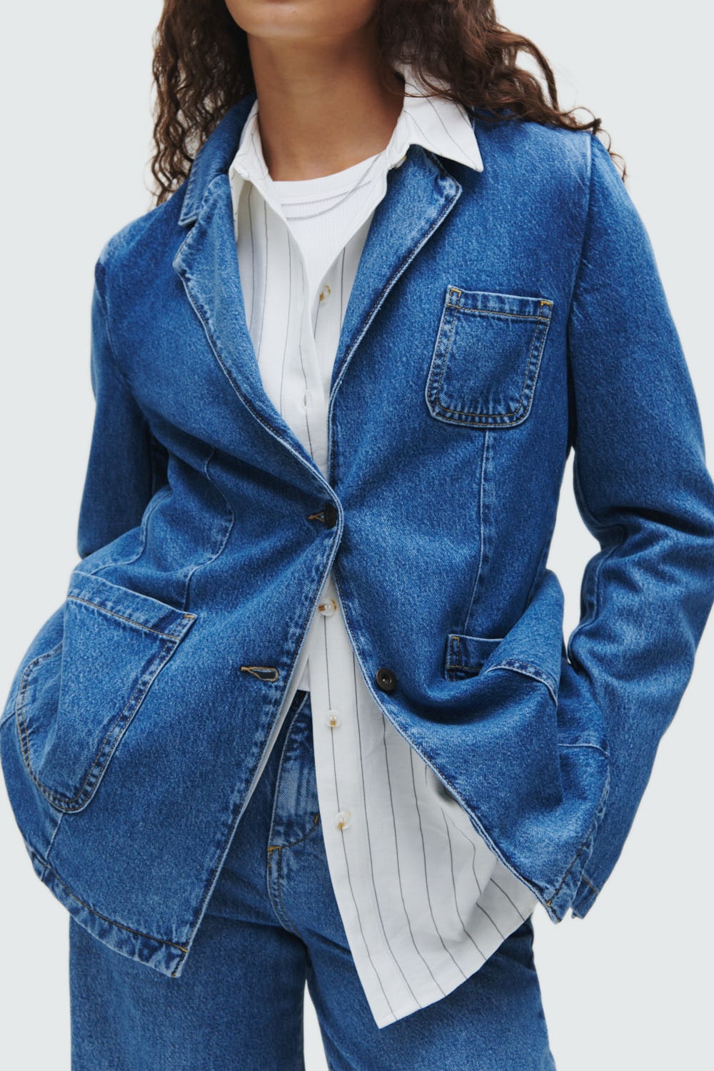Marc O'Polo Jeansjacke »aus Lyocell-Baumwolle-Mix«, ohne Kapuze