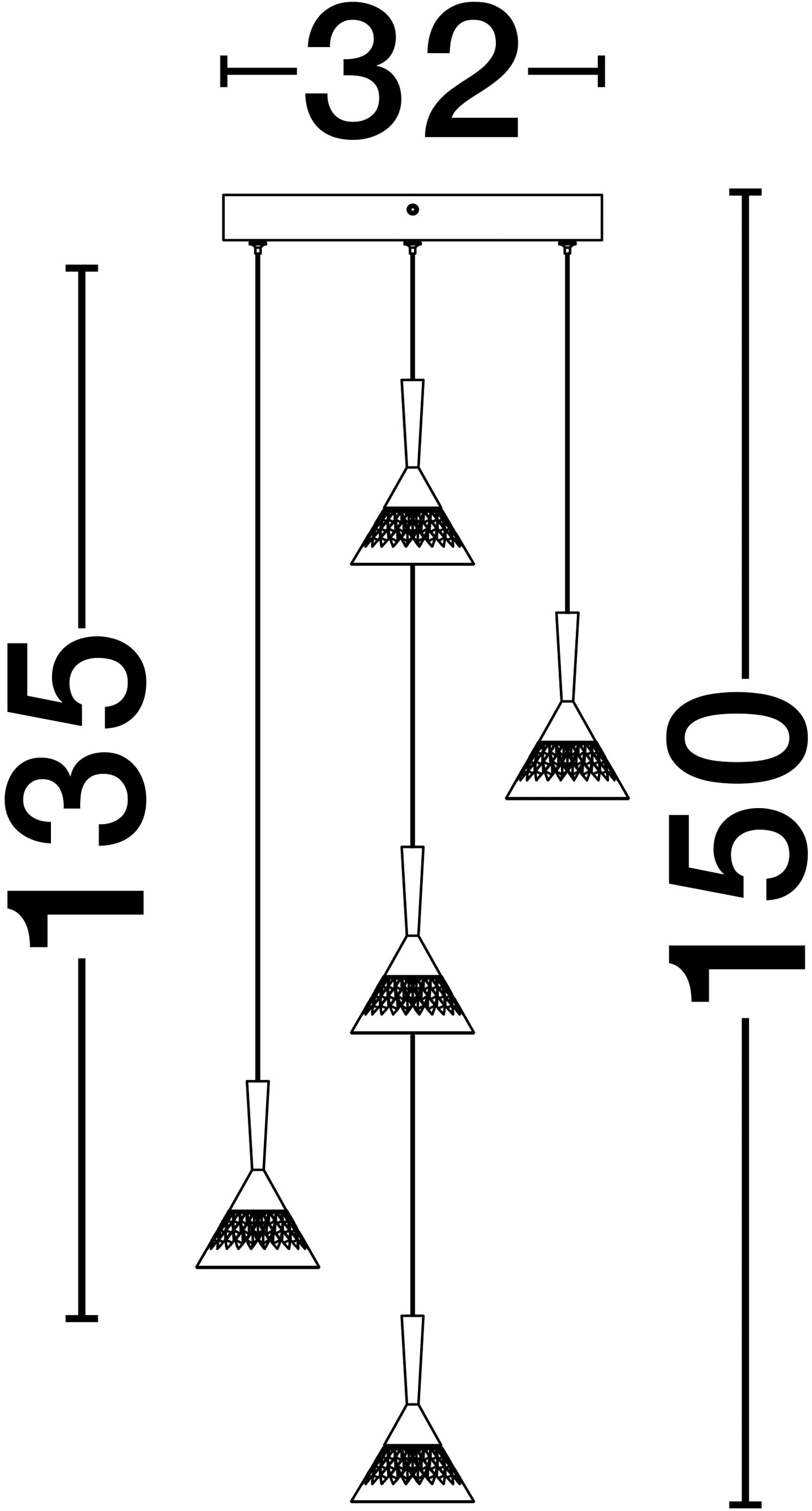 Nova Luce Pendelleuchte »PALUZ«, 5 flammig, Leuchtmittel LED-Modul | LED fest integriert