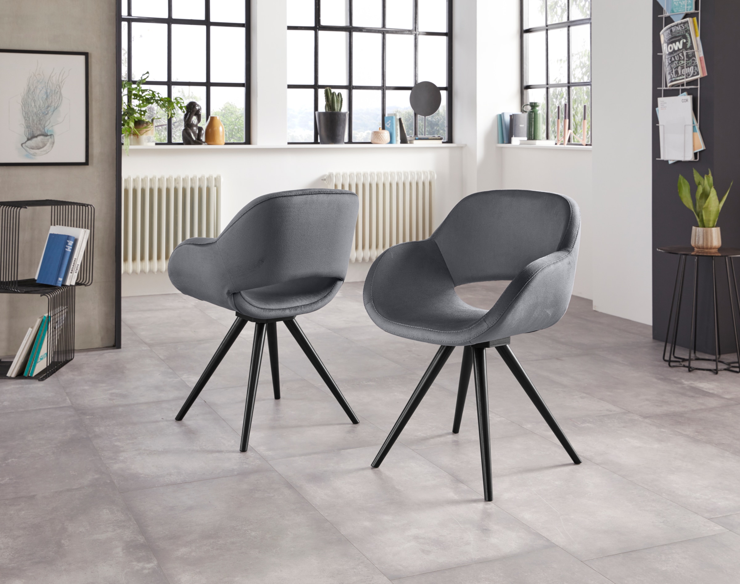 INOSIGN Armlehnstuhl "Aurora" (Set) 2 Stk.Gestell aus Massivholz Buche in s günstig online kaufen