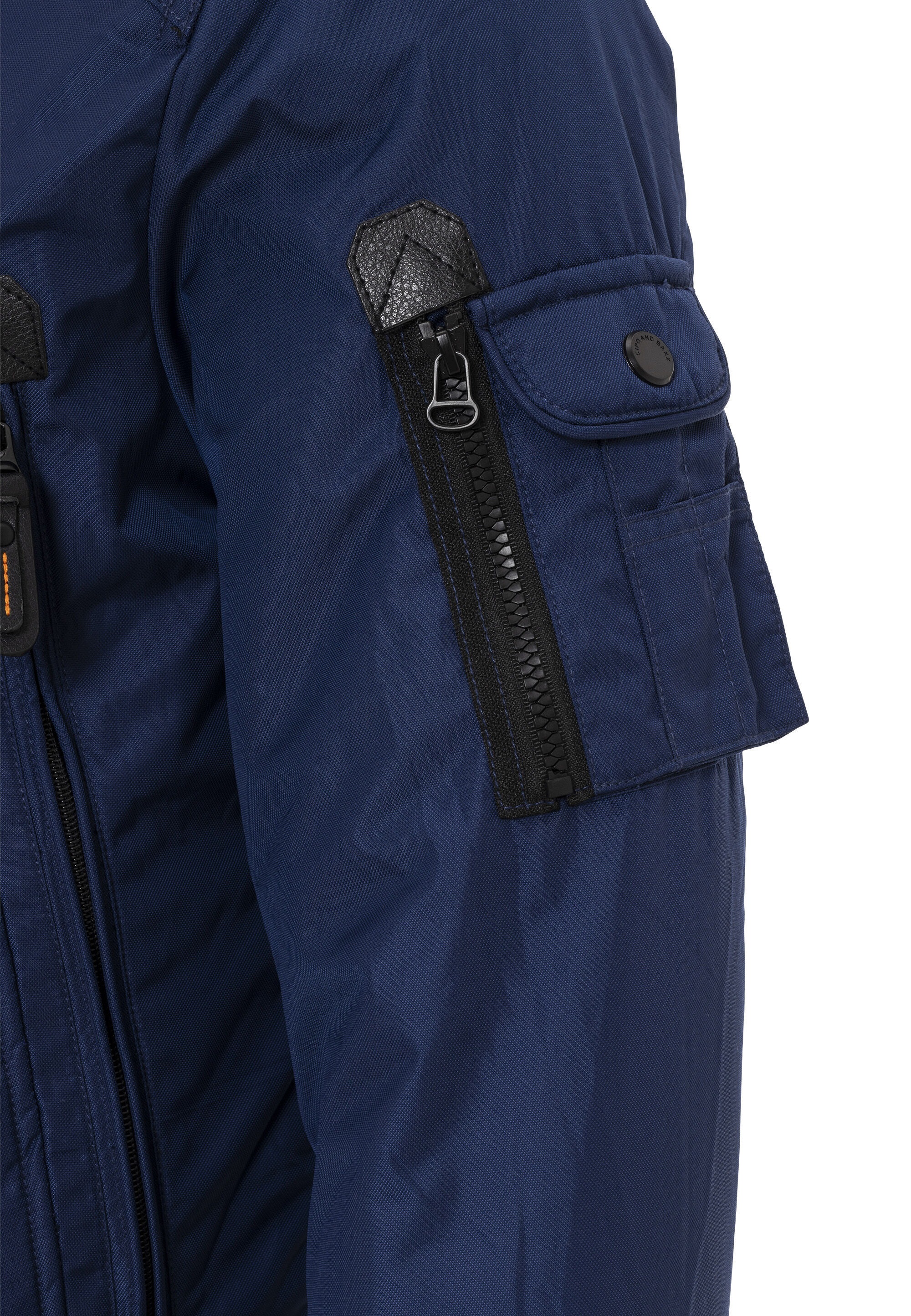 Cipo & Baxx Winterjacke »Jacke«, mit Kapuze, mit Kapuze und Kunstfellbesatz