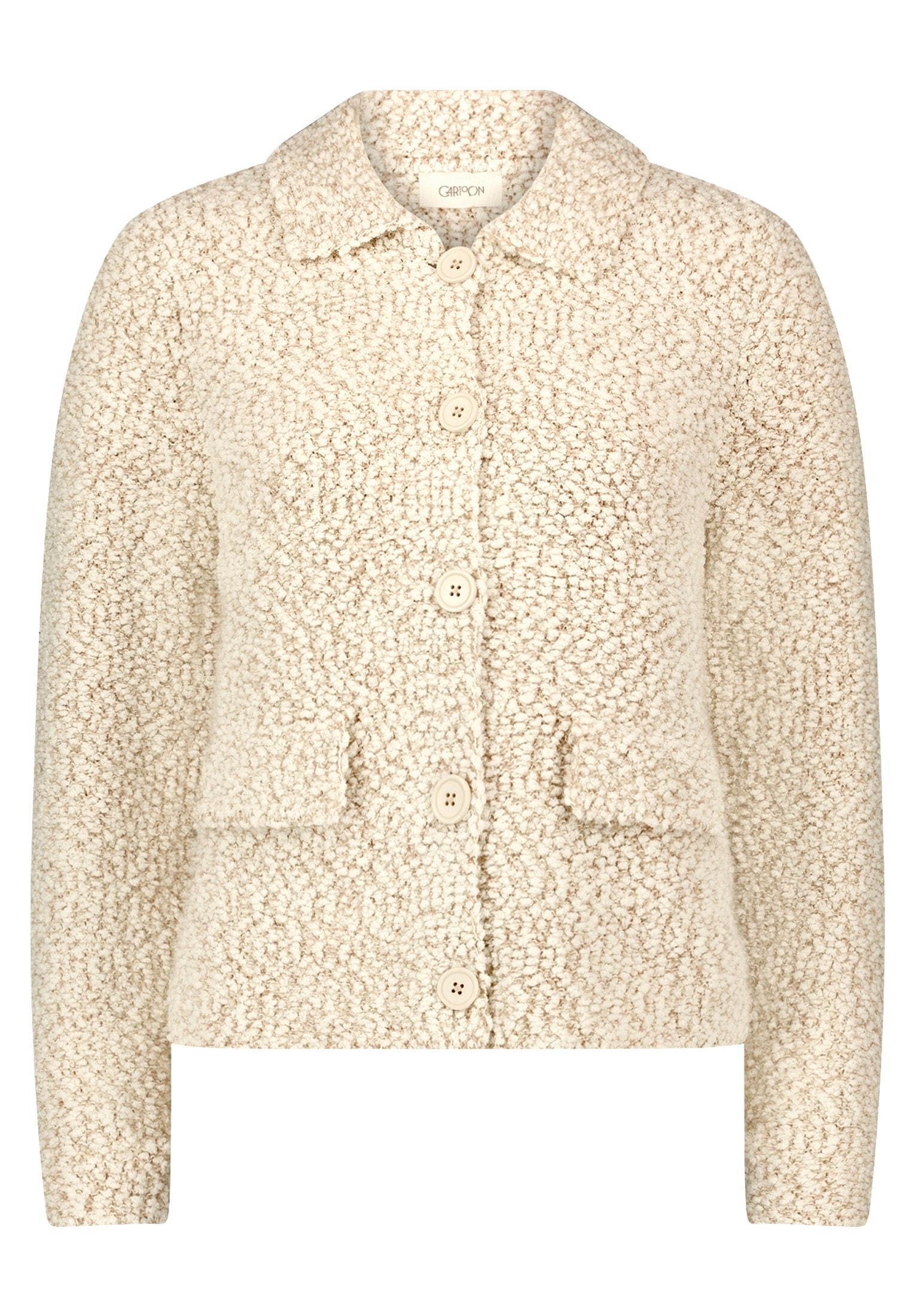 Cartoon Strickjacke »Damen mit Kragen« 1