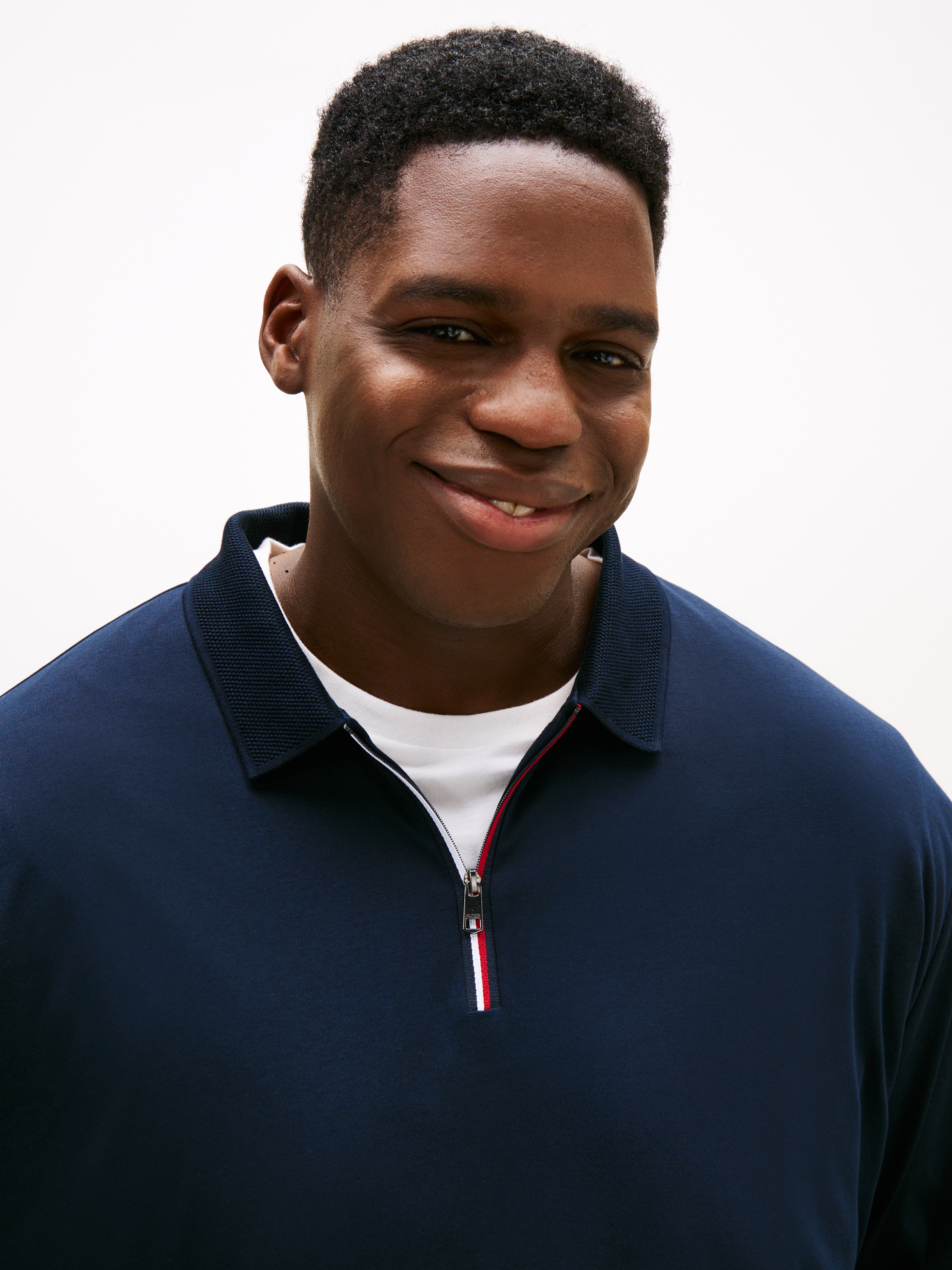 Tommy Hilfiger Big & Tall Langarm-Poloshirt "ZIP INTERLOCK POLO" Große Größ günstig online kaufen