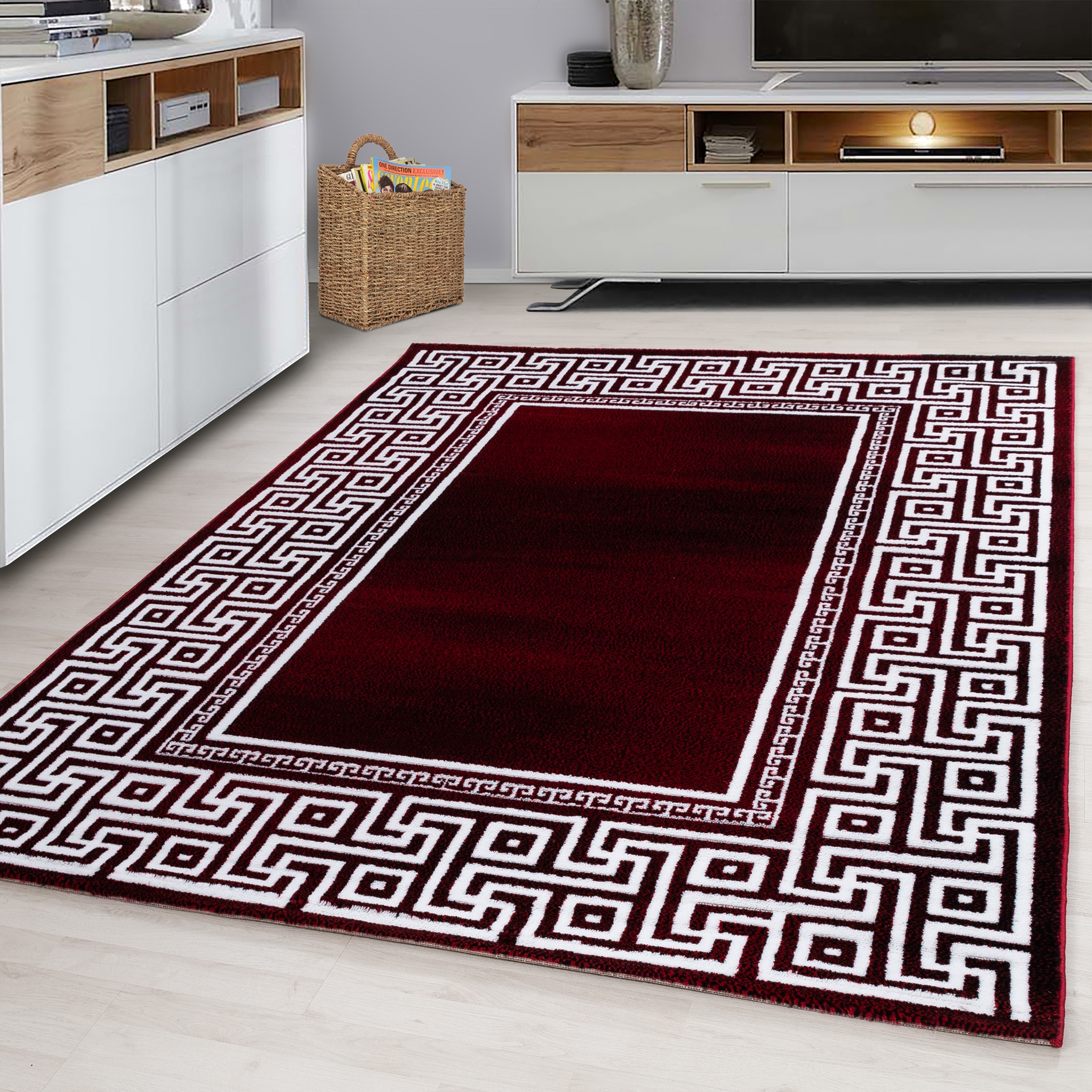 Ayyildiz Teppiche "Parma 9340" rechteckig 12 mm Höhe Läufer, strapazierfähig, Wohnzimmer, Kurzflor, Orient Optik