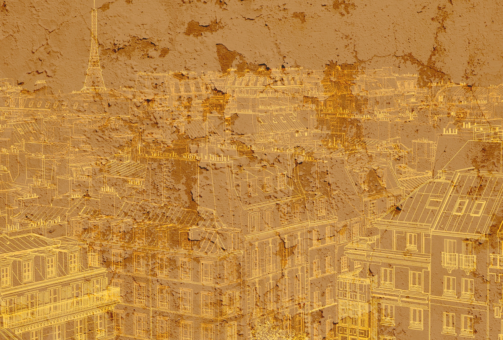 Architects Paper Fototapete "Atelier 47 View of Paris 1" Stadt glatt Vlies, Wand, Schräge, Decke