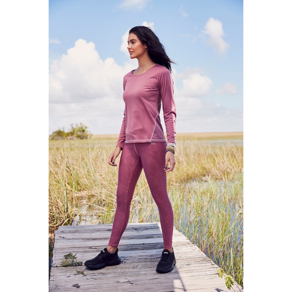 LASCANA ACTIVE Funktionsleggings, mit schimmerndem Druck