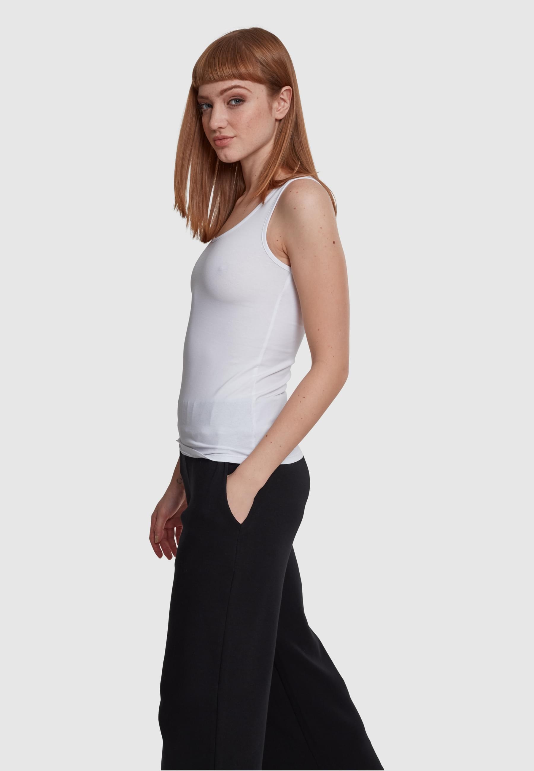 URBAN CLASSICS Muskelshirt »Urban Classics Damen Ladies 2-Pack Basic Stretch Top«, (1 tlg.)