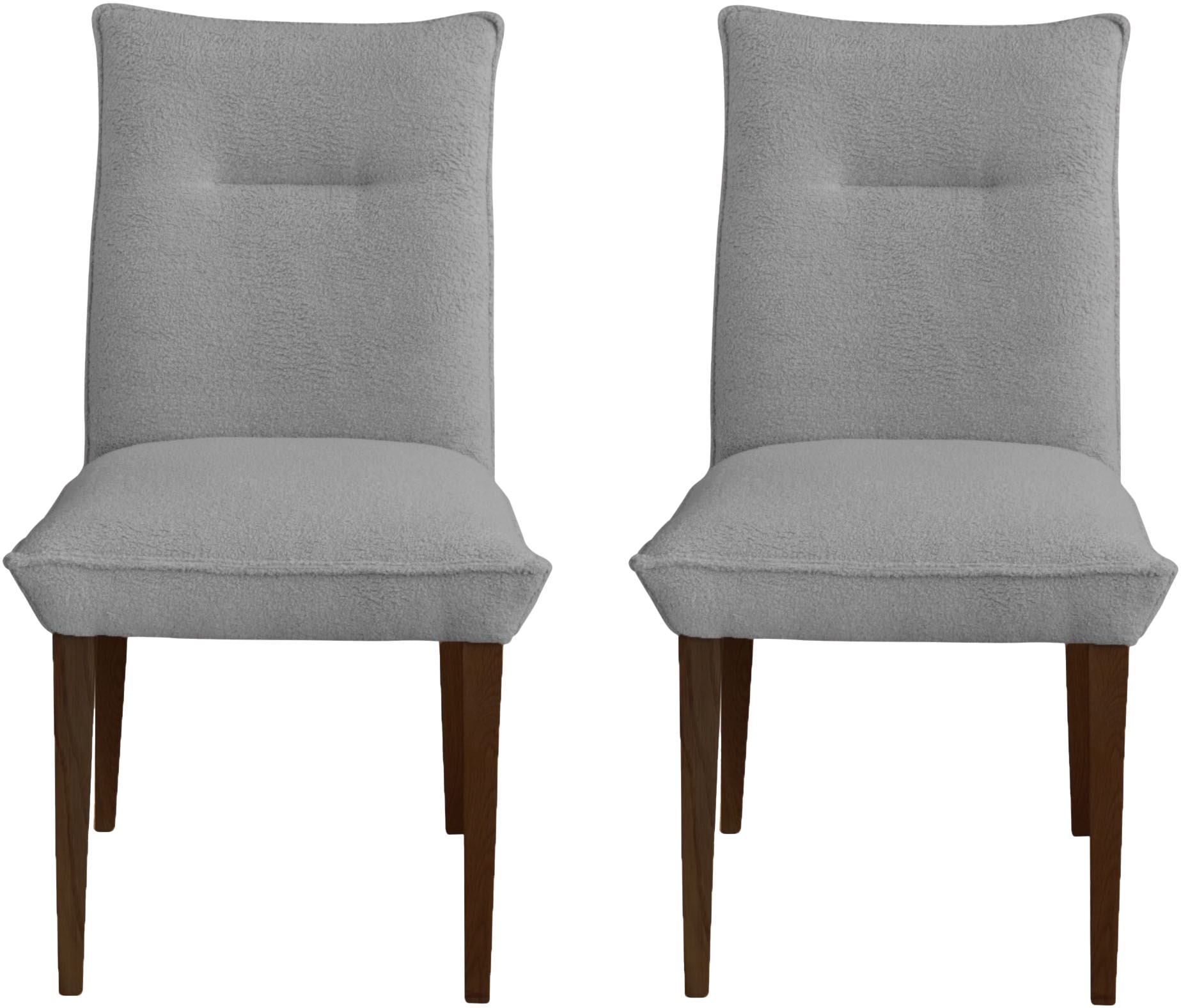 Home affaire 4-Fußstuhl "Atena" (Set) 2 Stk. Luxus-Microfaser Teddyoptik Ge günstig online kaufen