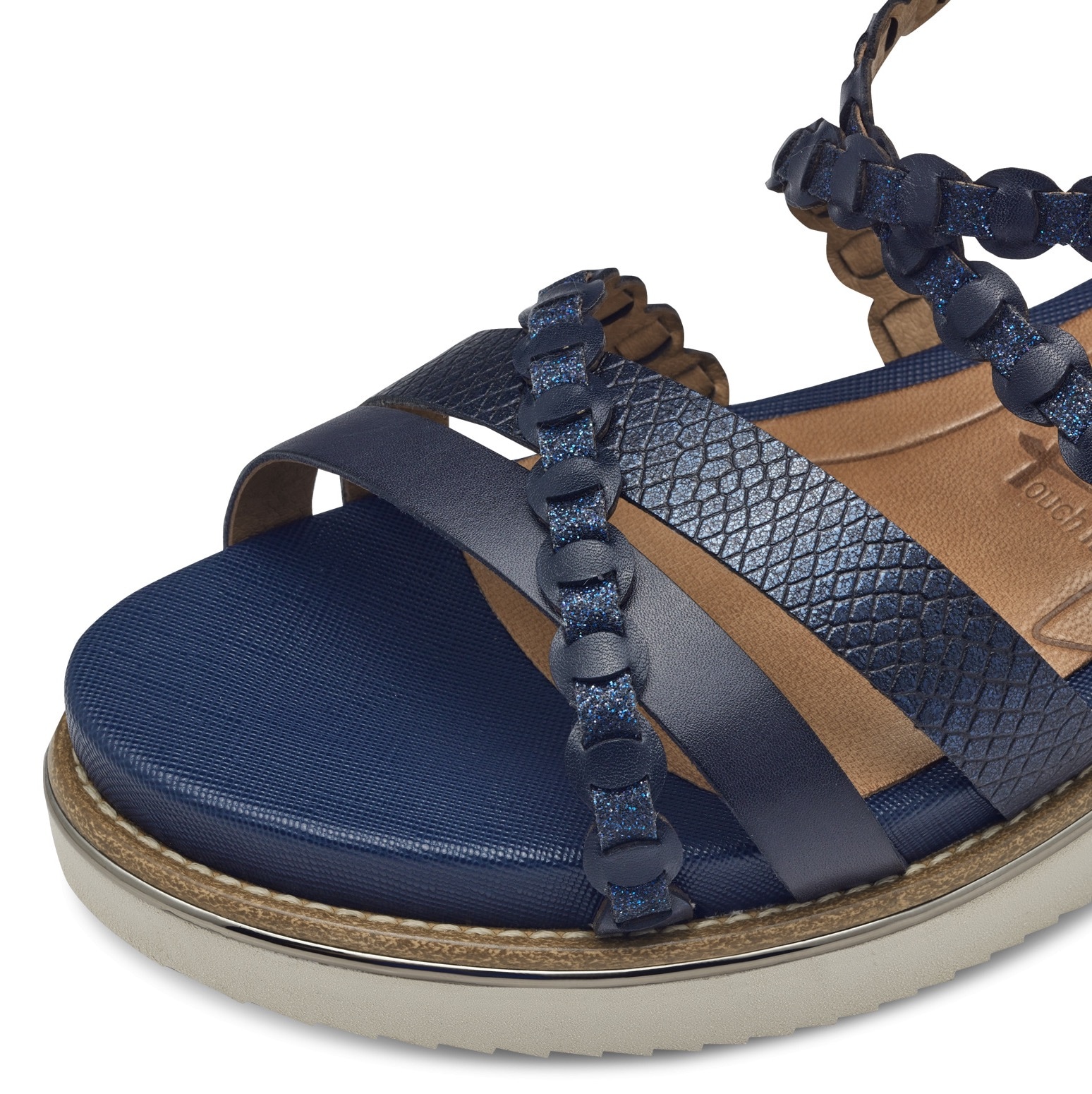 Tamaris Keilsandalette, Riemchensandale, Sommerschuh mit verstellbarer Schnalle