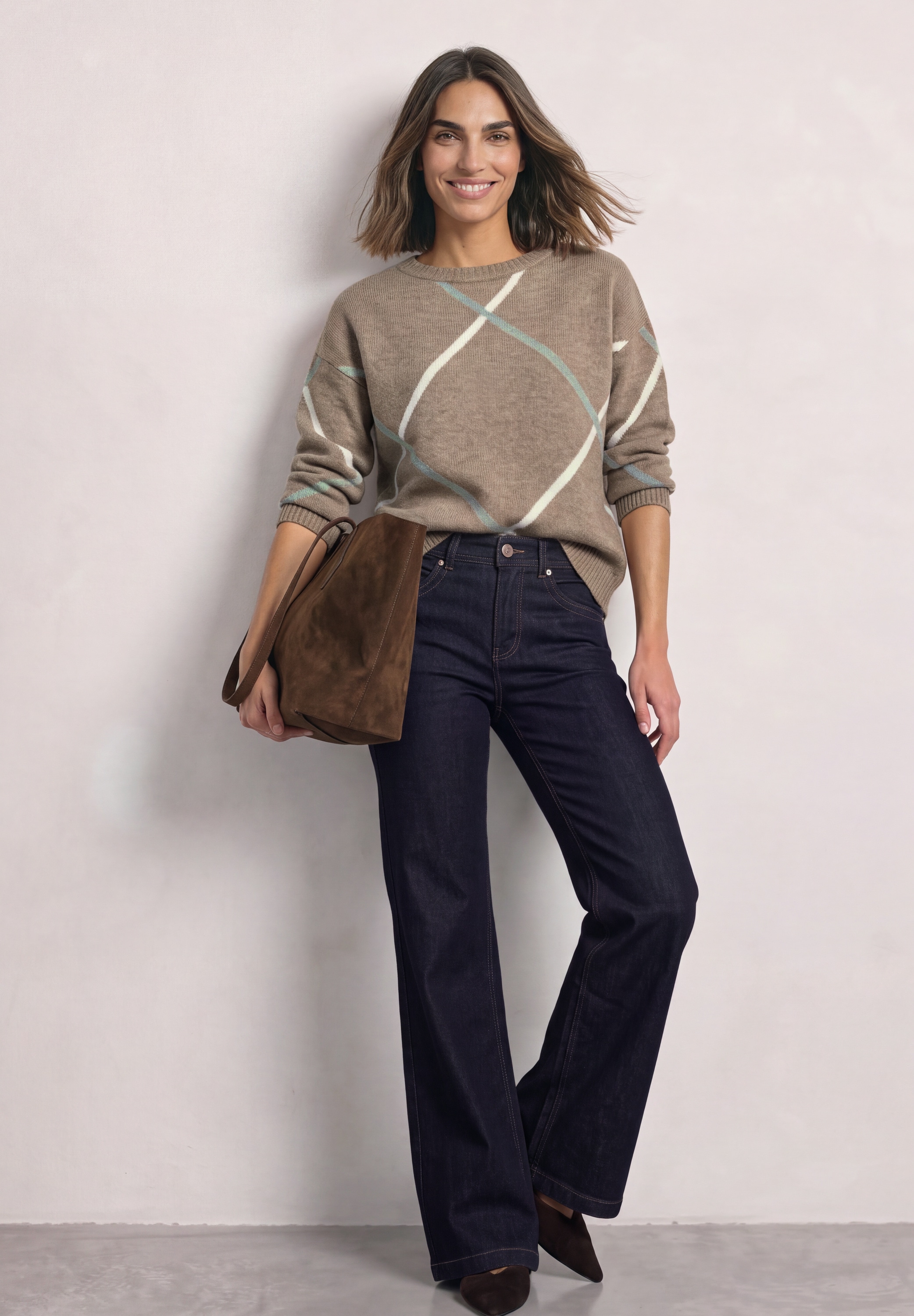 STREET ONE Strickpullover aus softem Materialmix