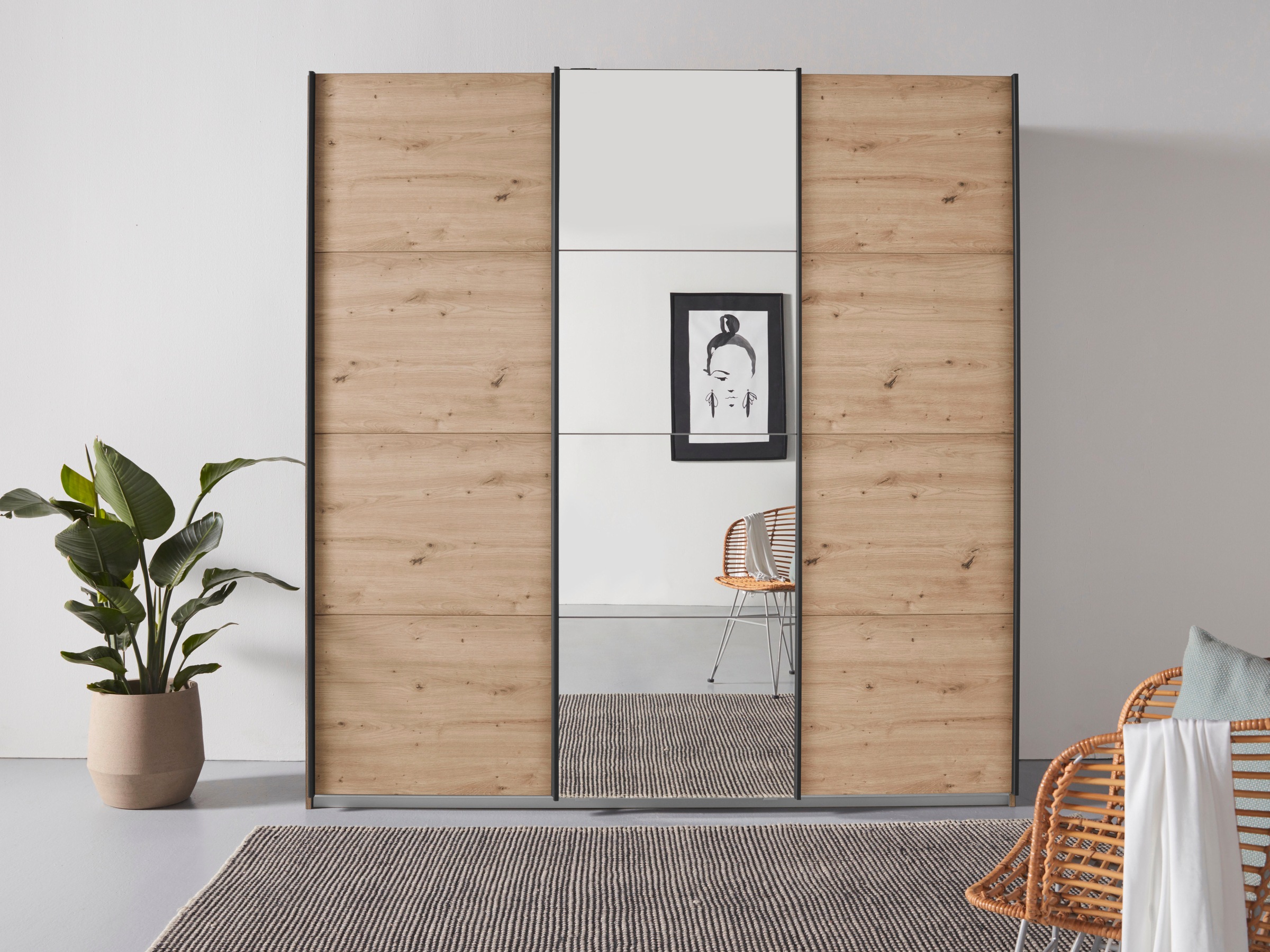 rauch Schwebetürenschrank "Kleiderschrank Schrank Garderobe Wäscheschrank A günstig online kaufen