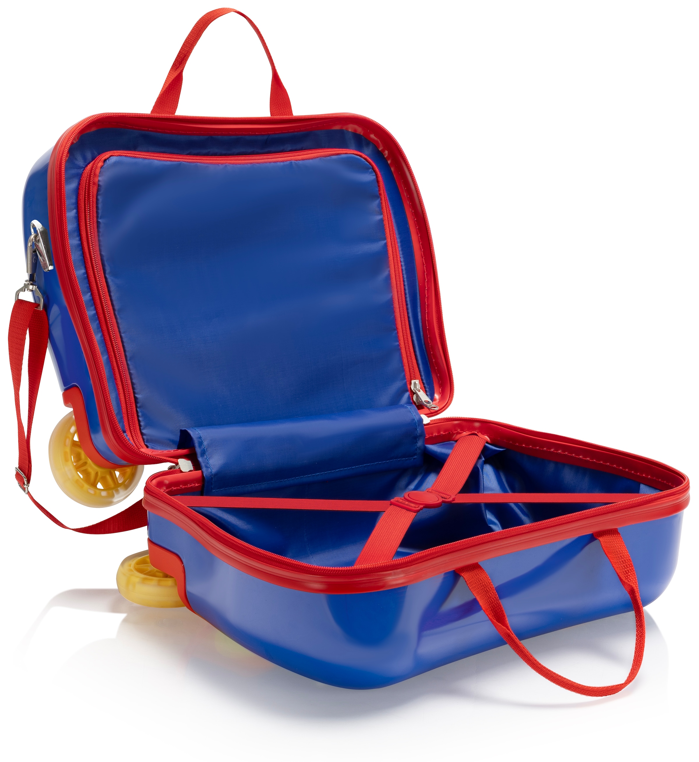 Heys Kinderkoffer »Kinderkoffer Heys Kids Ride-On Luggage, 16 cm«, 4 Rollen, Heys x Joachim Llambi Kindertrolley Kinder Reisegepäck