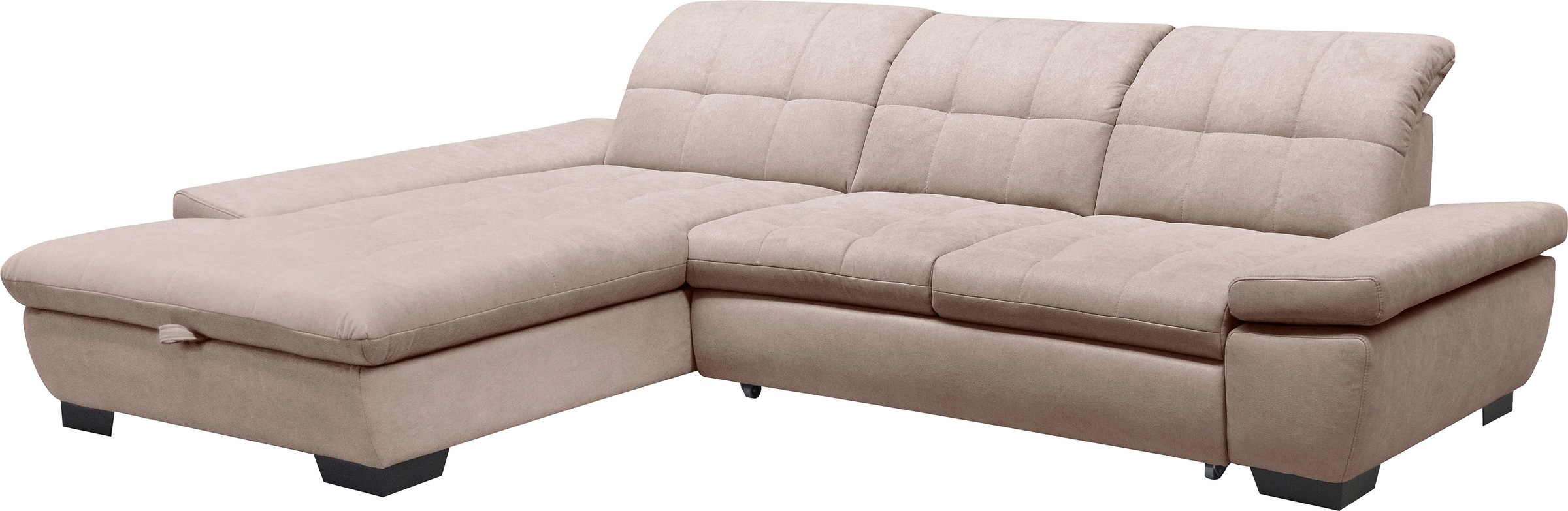 Ecksofa ALINA "Salima", grau (seidengrau tbs 2), B:297cm H:90cm T:204cm, Sofas, Ecksofa, Inklusive Rückenlehnenverstellung 4