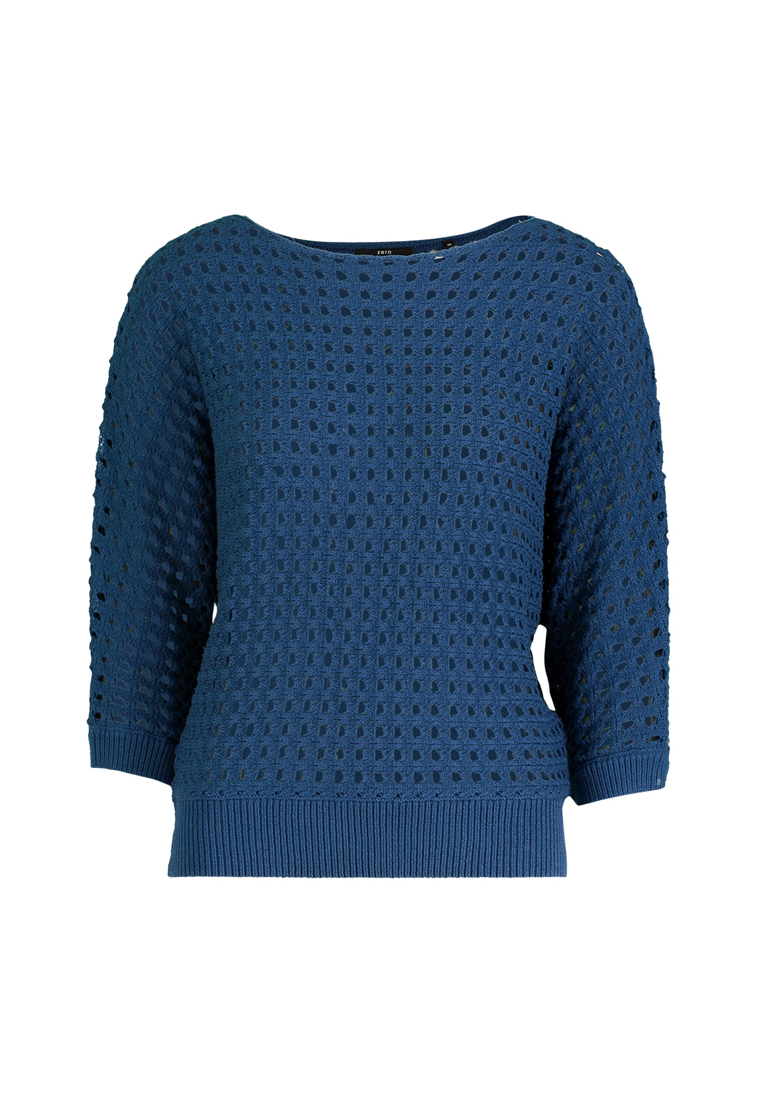Zero Strickpullover »zero Pullover mit Lochmuster«, (1 tlg.), Lochmuster