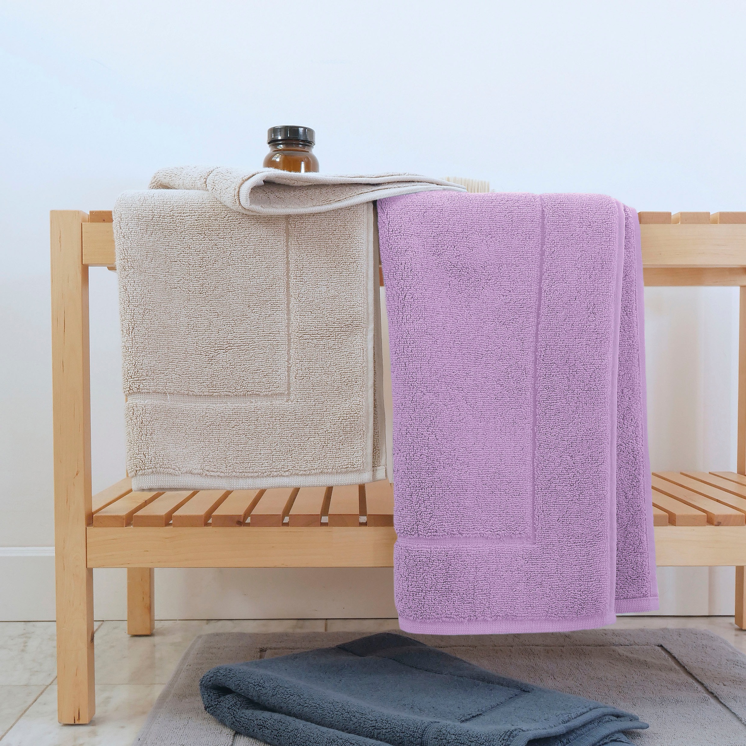 framsohn frottier Badematte "Uni Basic Hotelmatte" Höhe 11 mm beidseitig nu günstig online kaufen