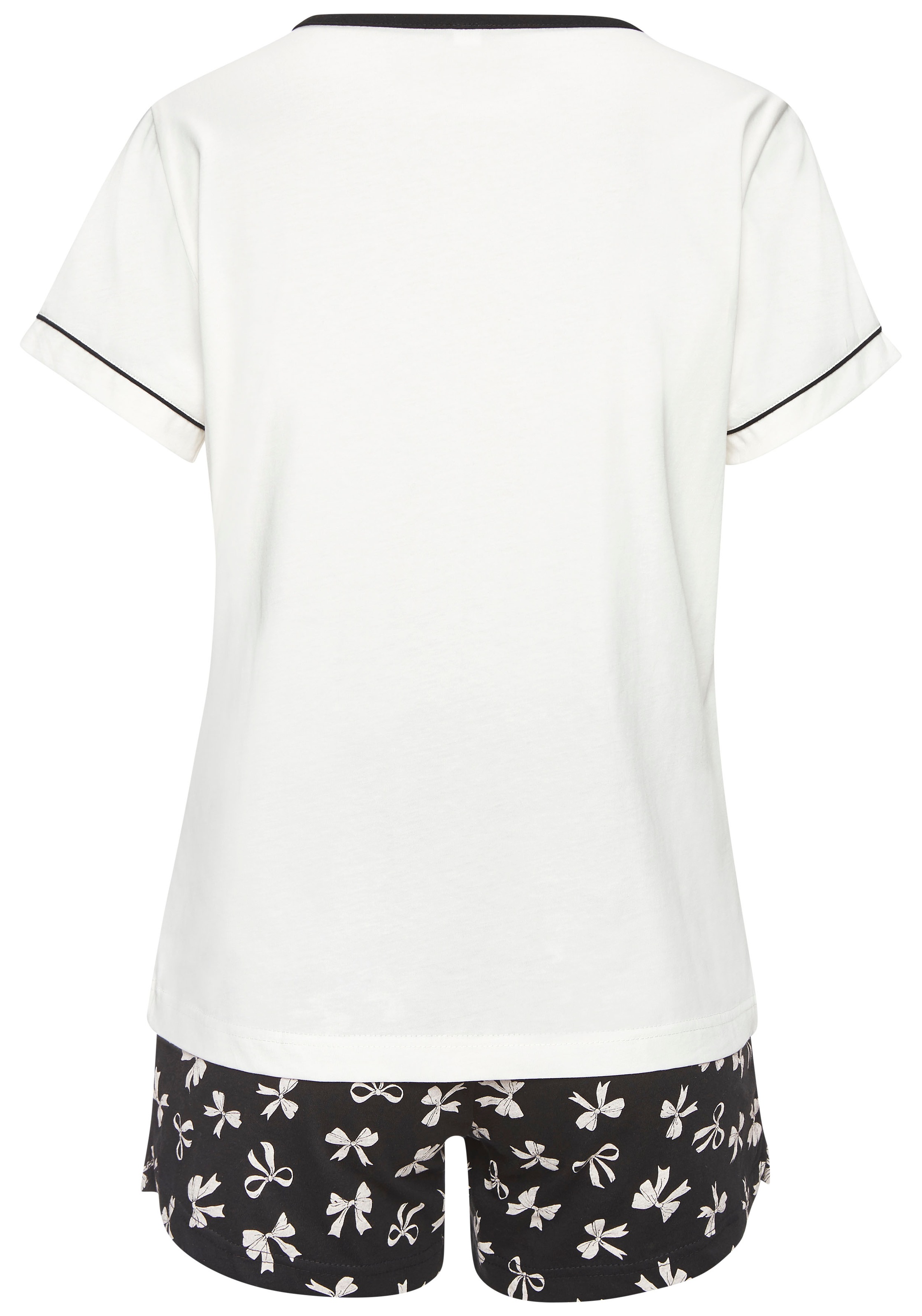 Vivance Dreams Shorty Set, 2er Pack, 4 tlg. Mit süßem Schleifenmuster günstig online kaufen