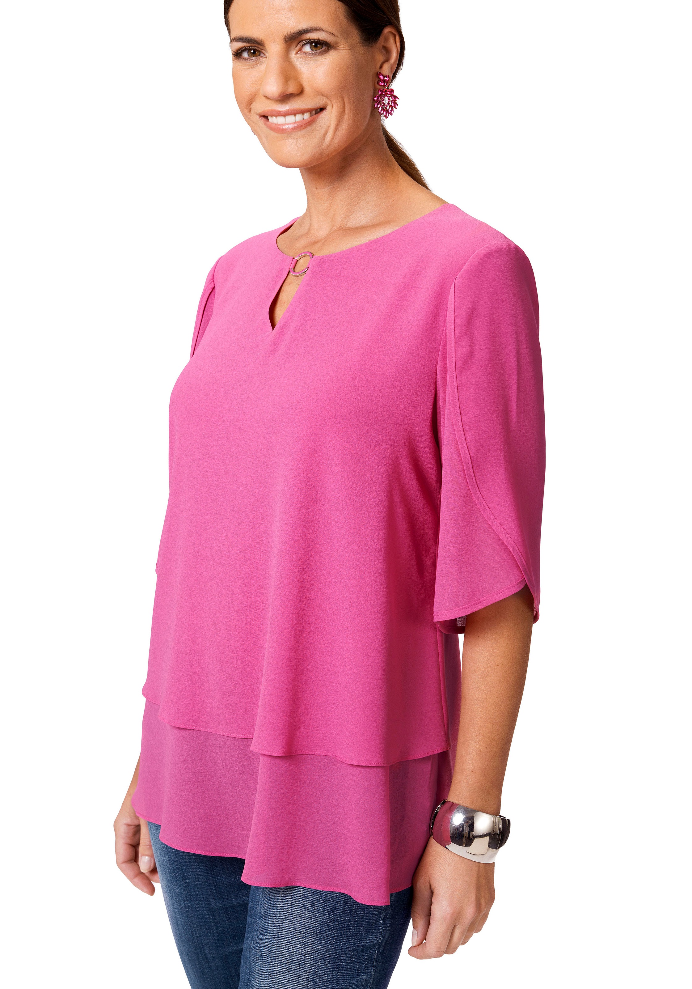 select! By Hermann Lange Chiffonbluse »Fabiola«